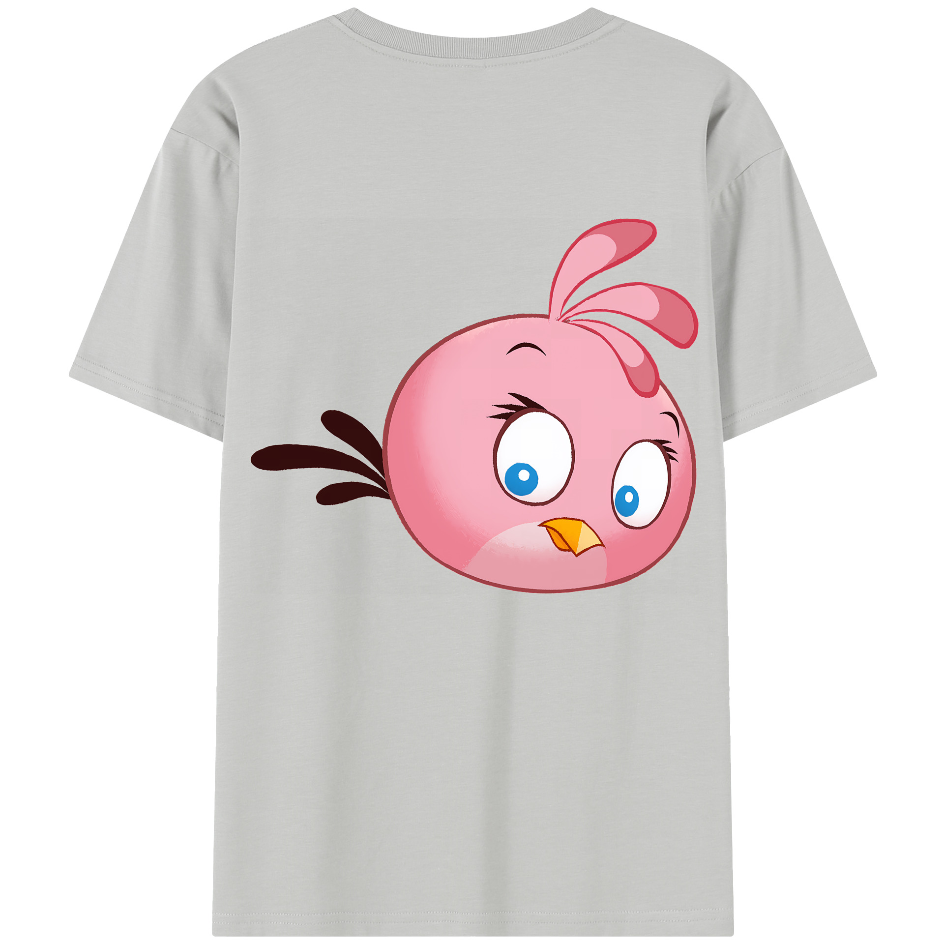 （画像用） Angry Birds アングリーバード 綿100％半袖Tシャツ（背面プリント）