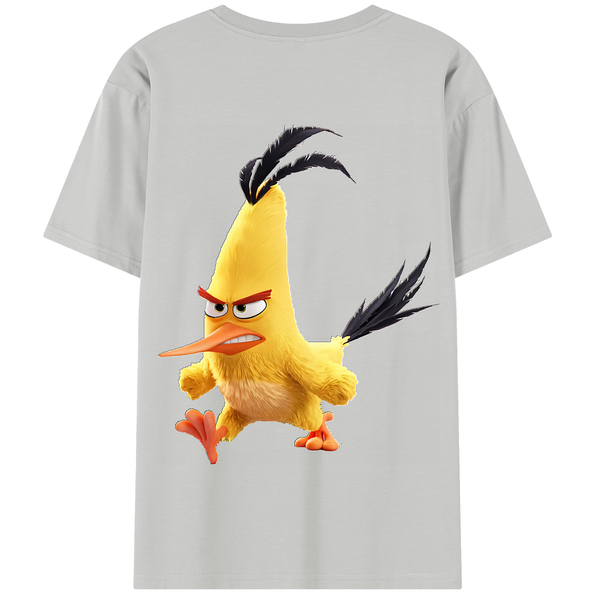 （画像用） Angry Birds アングリーバード 綿100％半袖Tシャツ（背面プリント）