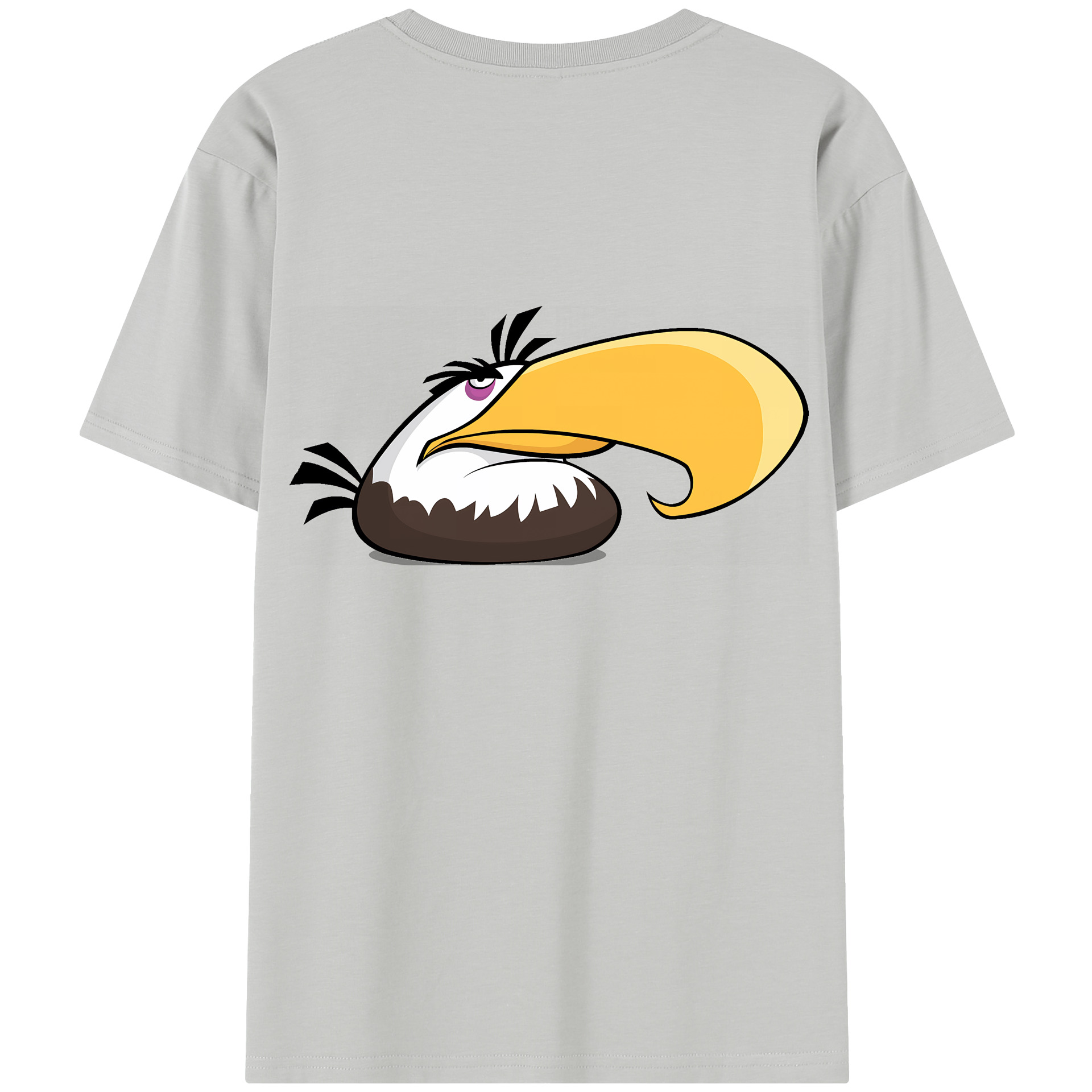 （画像用） Angry Birds アングリーバード 綿100％半袖Tシャツ（背面プリント）