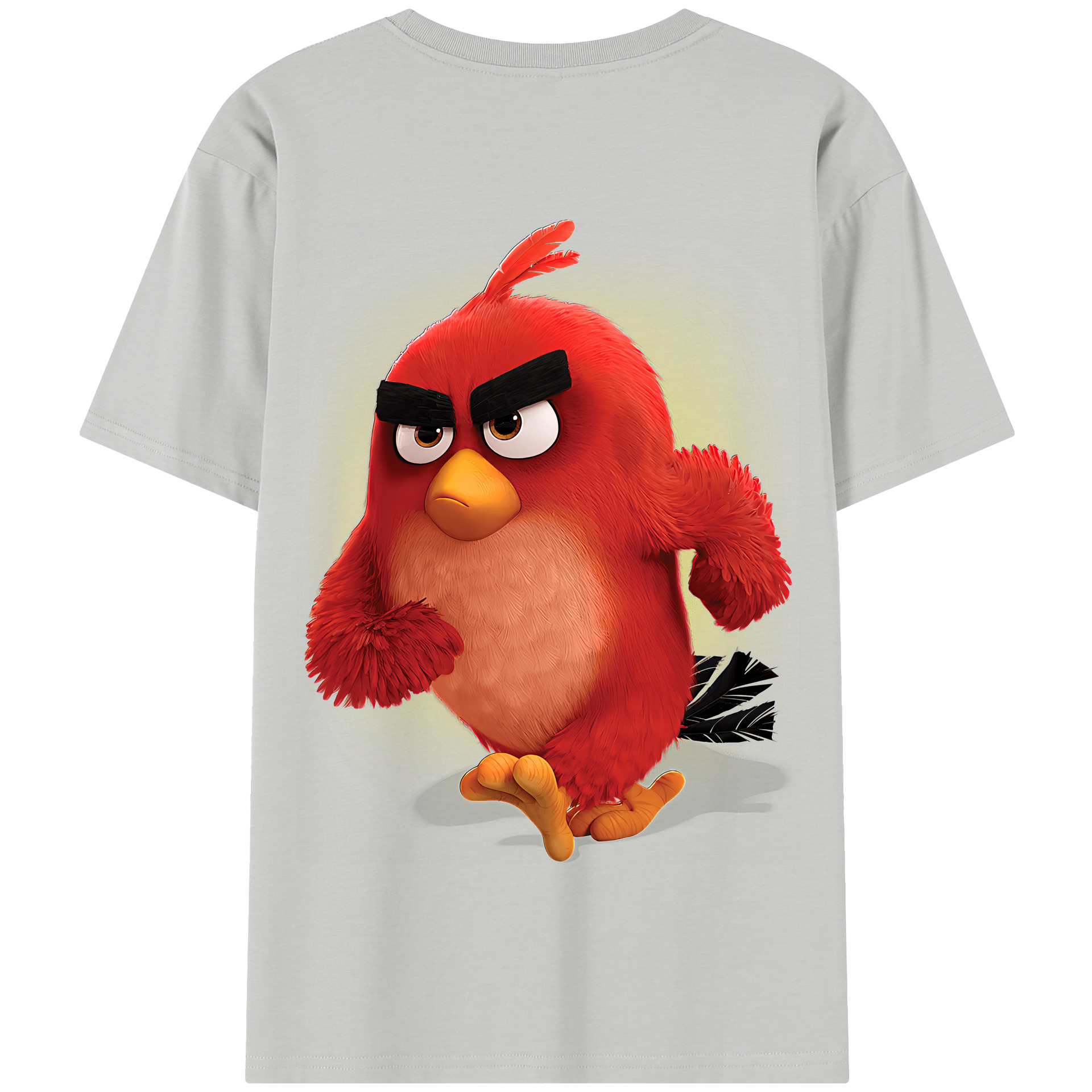 （画像用） Angry Birds アングリーバード 綿100％半袖Tシャツ（背面プリント）