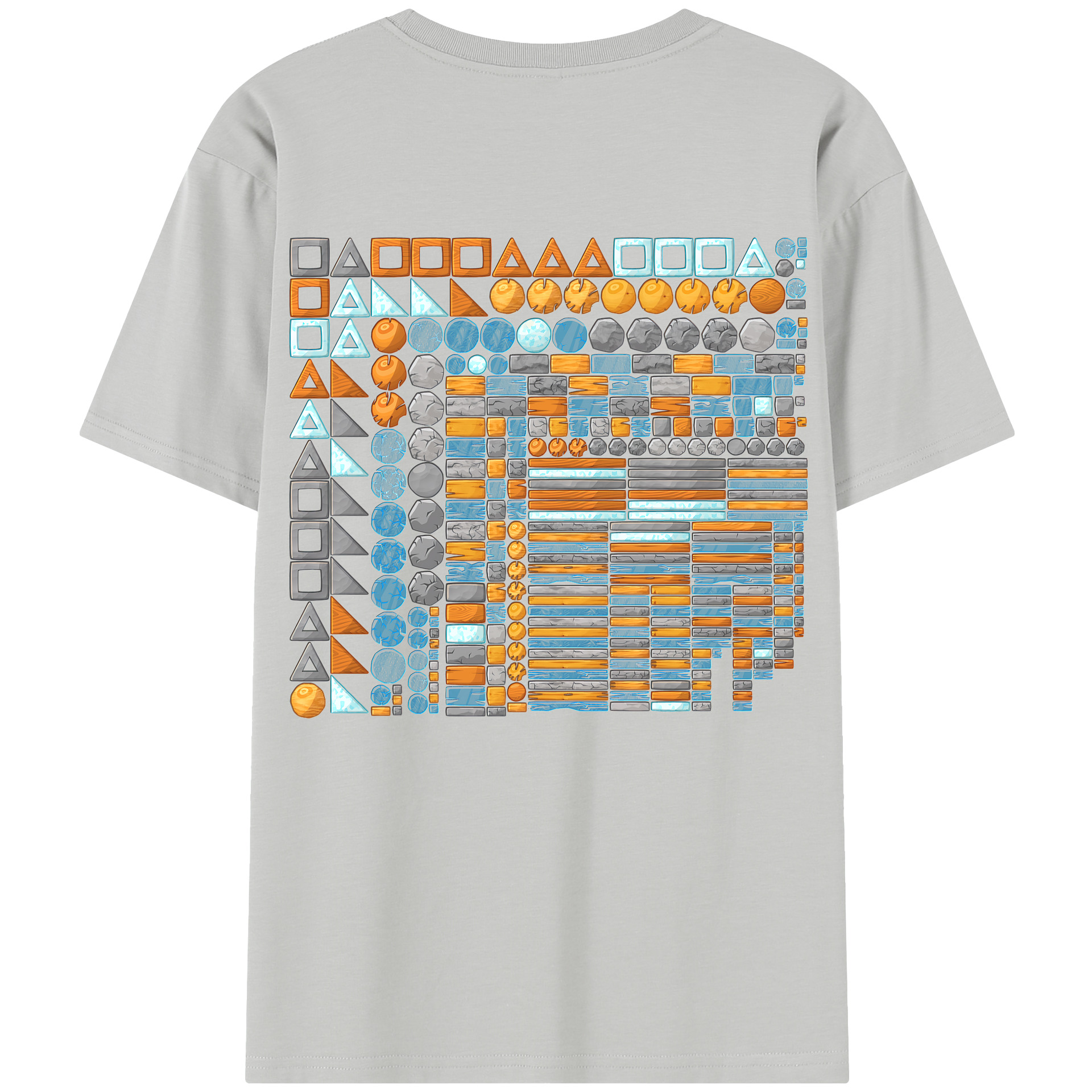 （画像用） Angry Birds アングリーバード 綿100％半袖Tシャツ（背面プリント）
