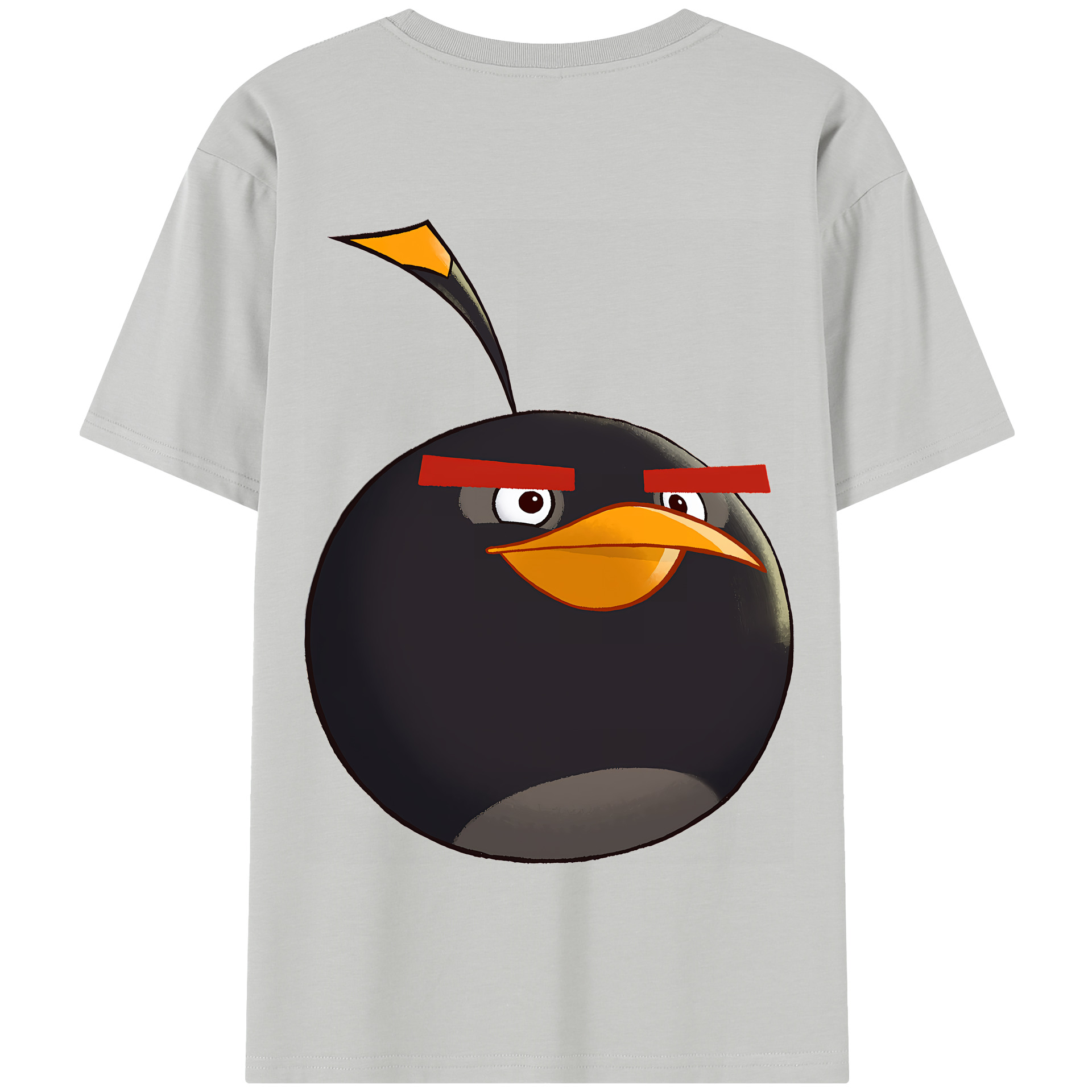 （画像用） Angry Birds アングリーバード 綿100％半袖Tシャツ（背面プリント）