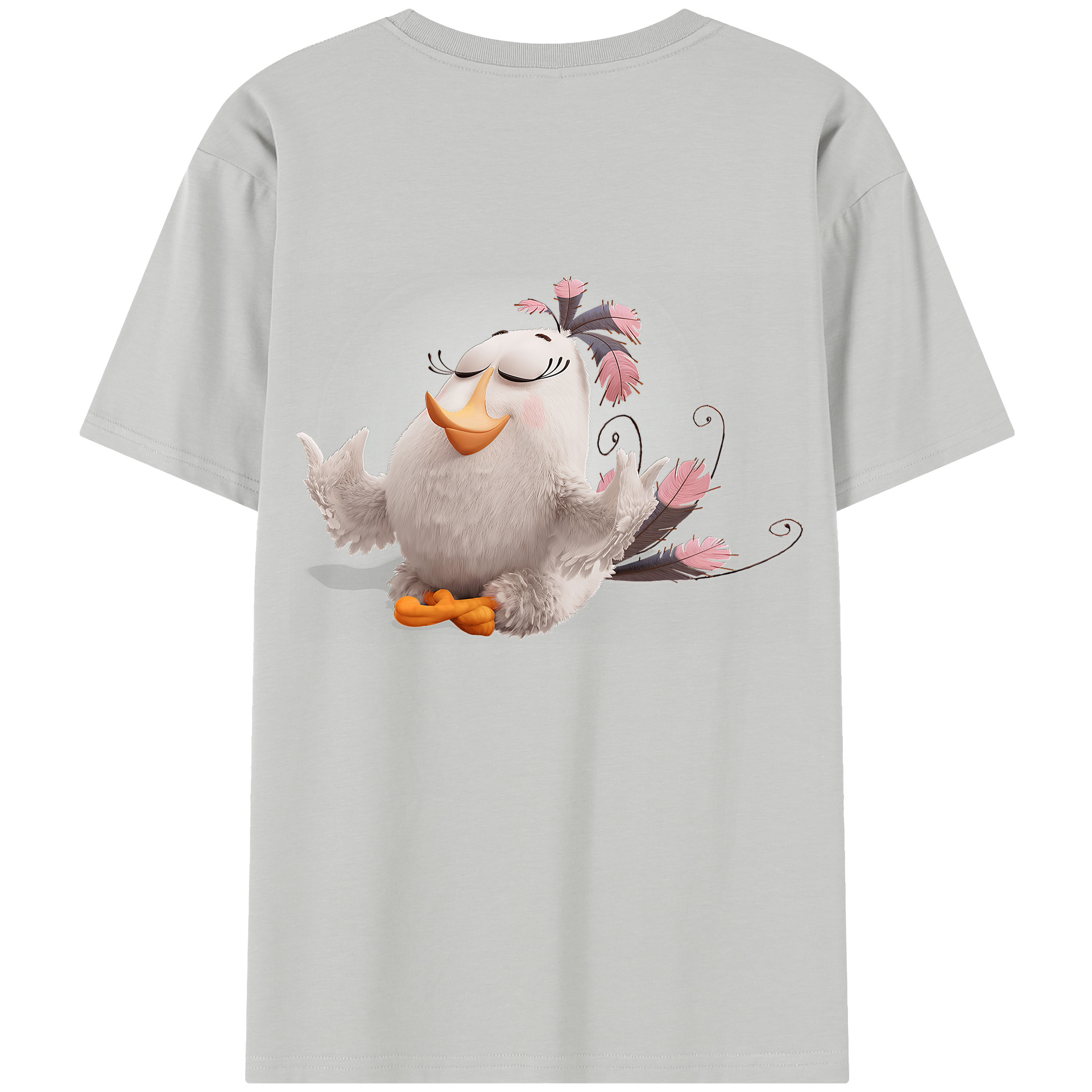 （画像用） Angry Birds アングリーバード 綿100％半袖Tシャツ（背面プリント）