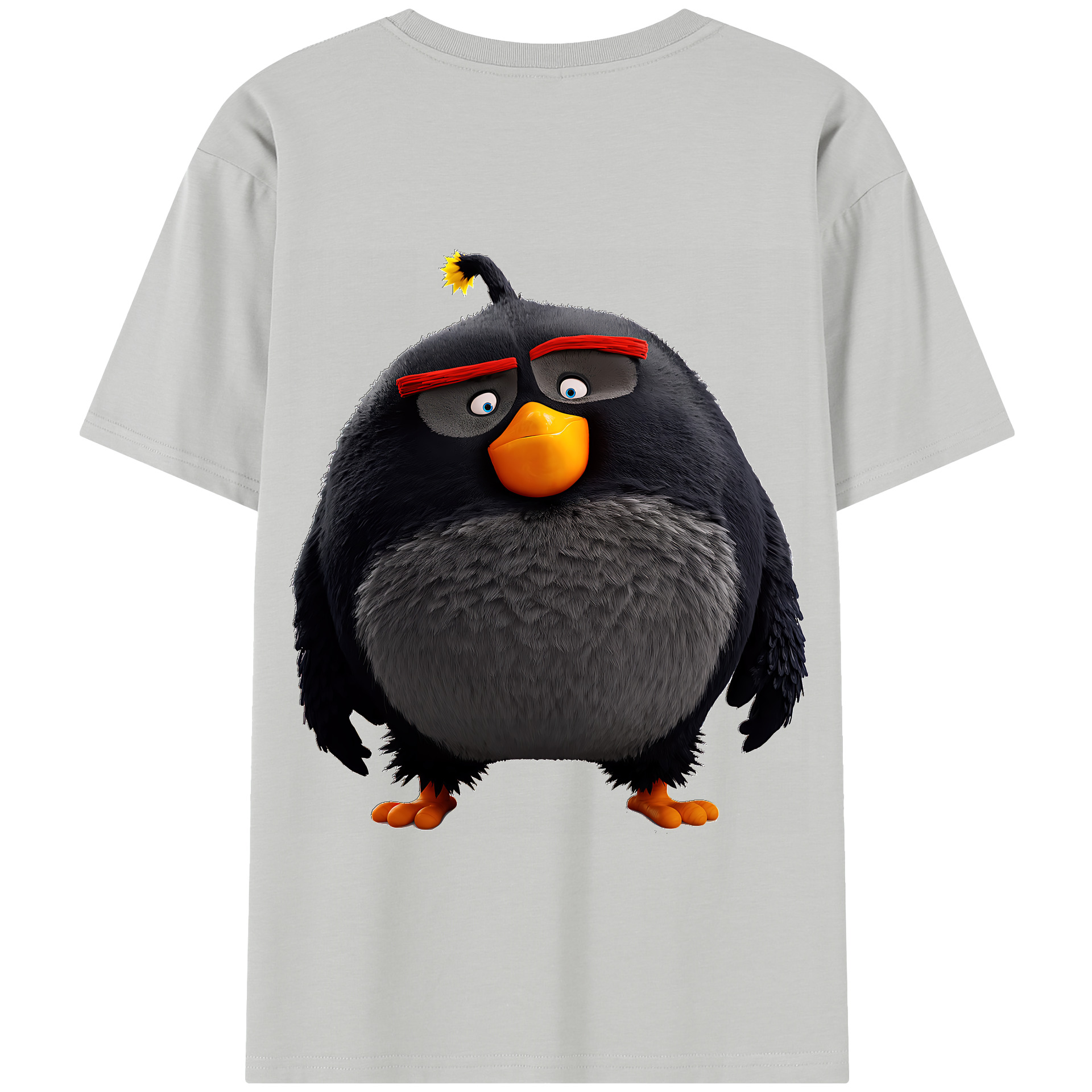 （画像用） Angry Birds アングリーバード 綿100％半袖Tシャツ（背面プリント）