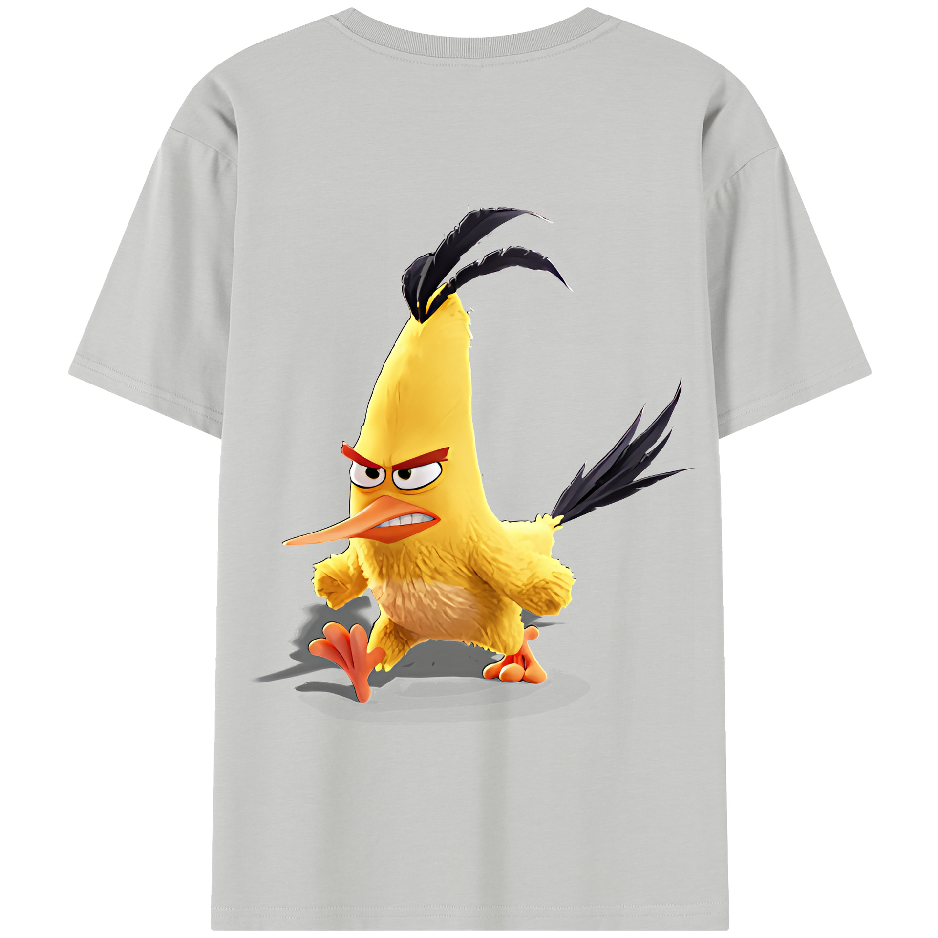 （画像用） Angry Birds アングリーバード 綿100％半袖Tシャツ（背面プリント）