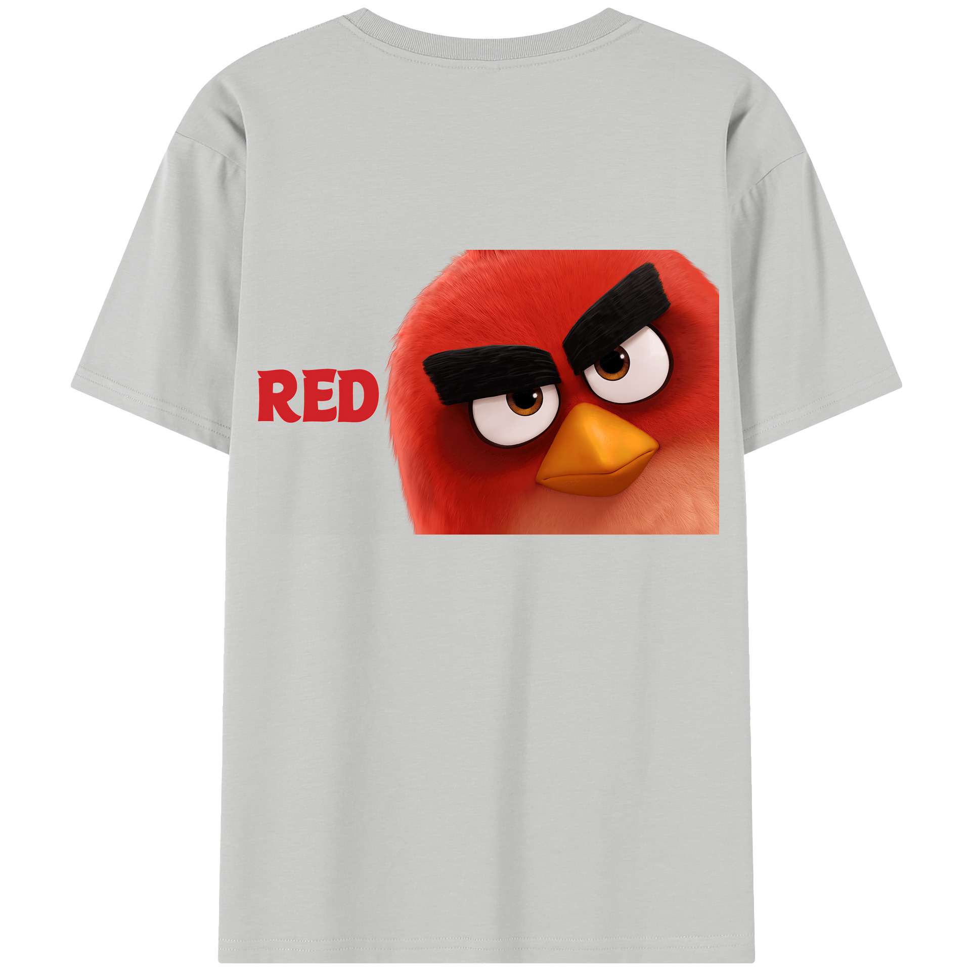（画像用） Angry Birds アングリーバード 綿100％半袖Tシャツ（背面プリント）