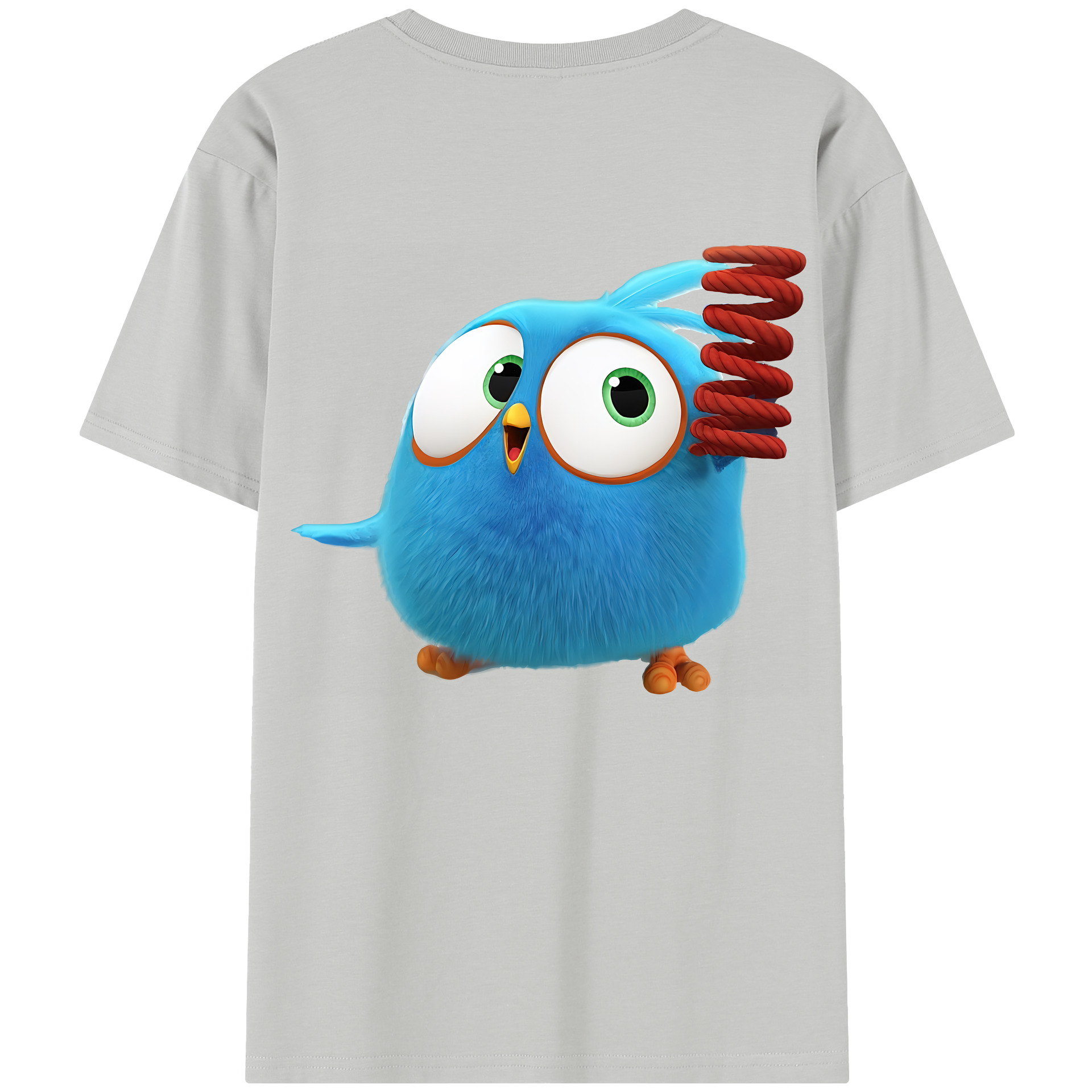 （画像用） Angry Birds アングリーバード 綿100％半袖Tシャツ（背面プリント）