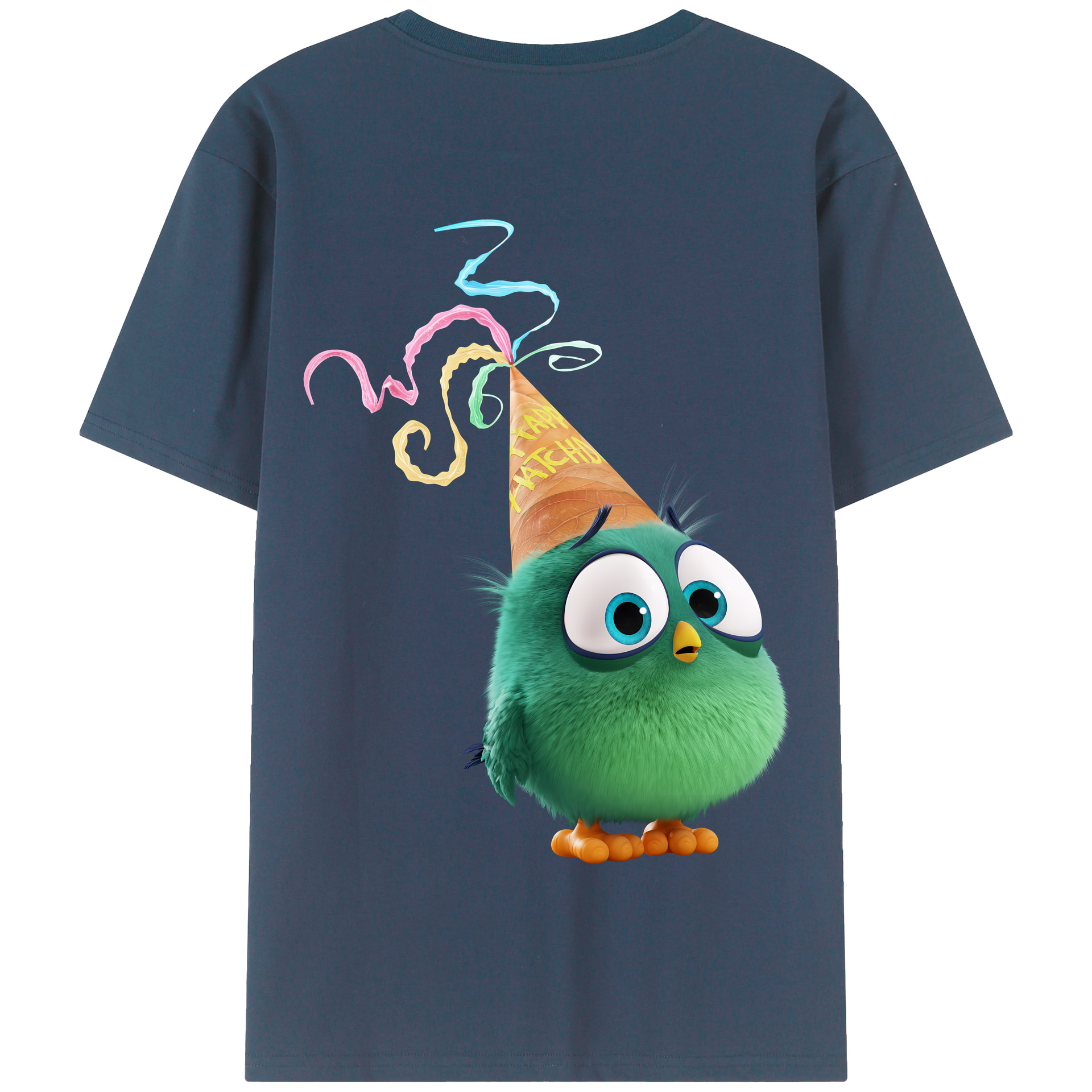 （画像用） Angry Birds アングリーバード 綿100％半袖Tシャツ（背面プリント）