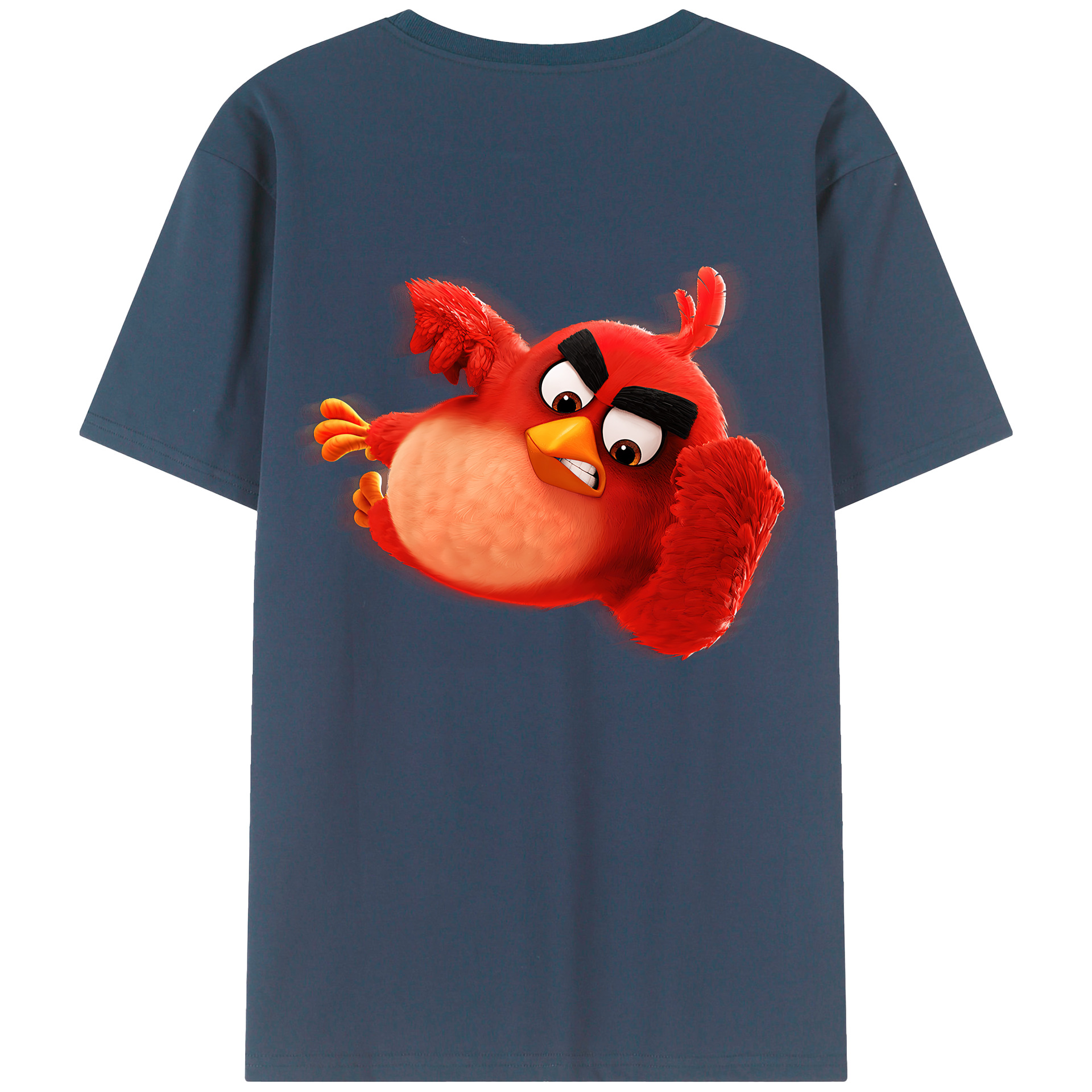 （画像用） Angry Birds アングリーバード 綿100％半袖Tシャツ（背面プリント）