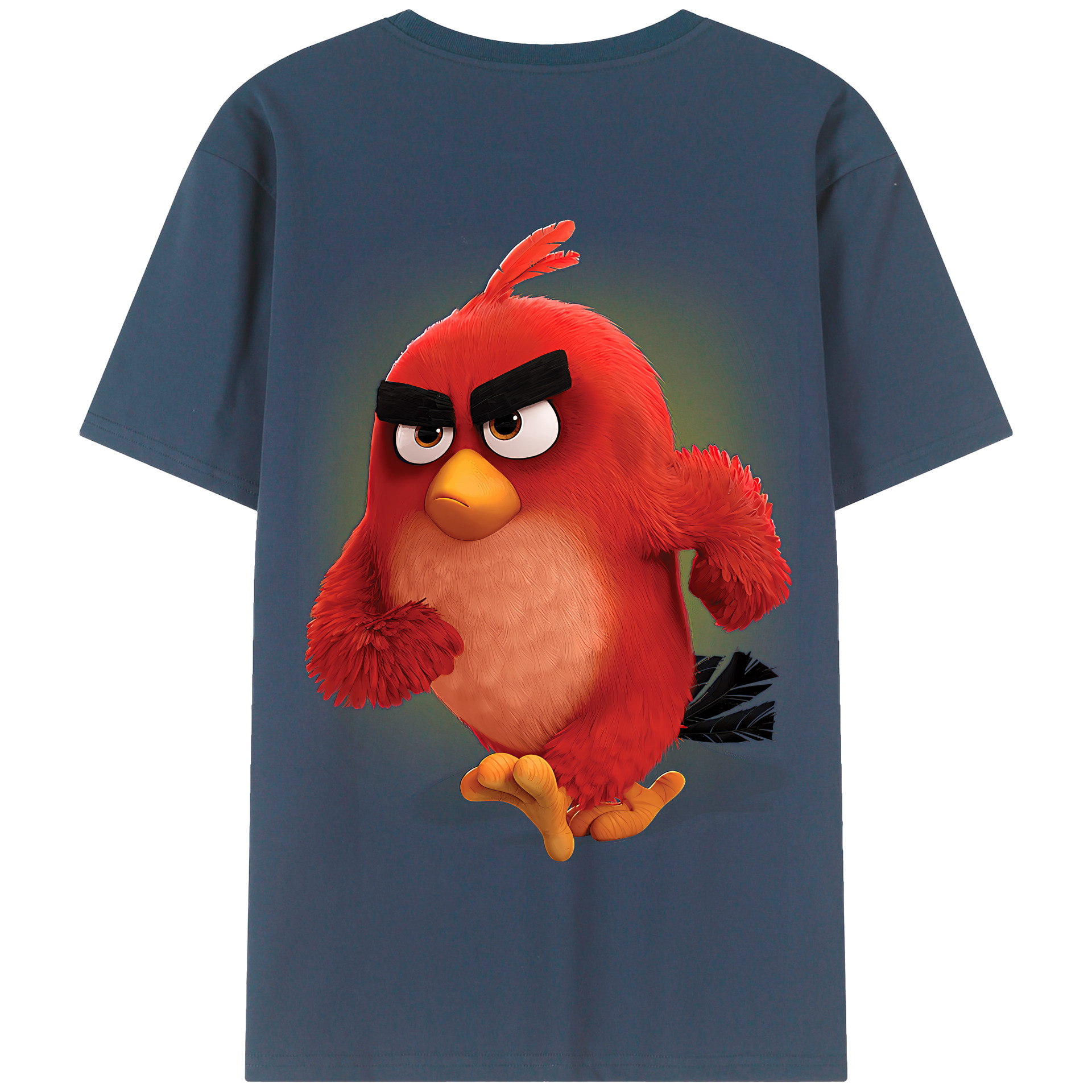 （画像用） Angry Birds アングリーバード 綿100％半袖Tシャツ（背面プリント）