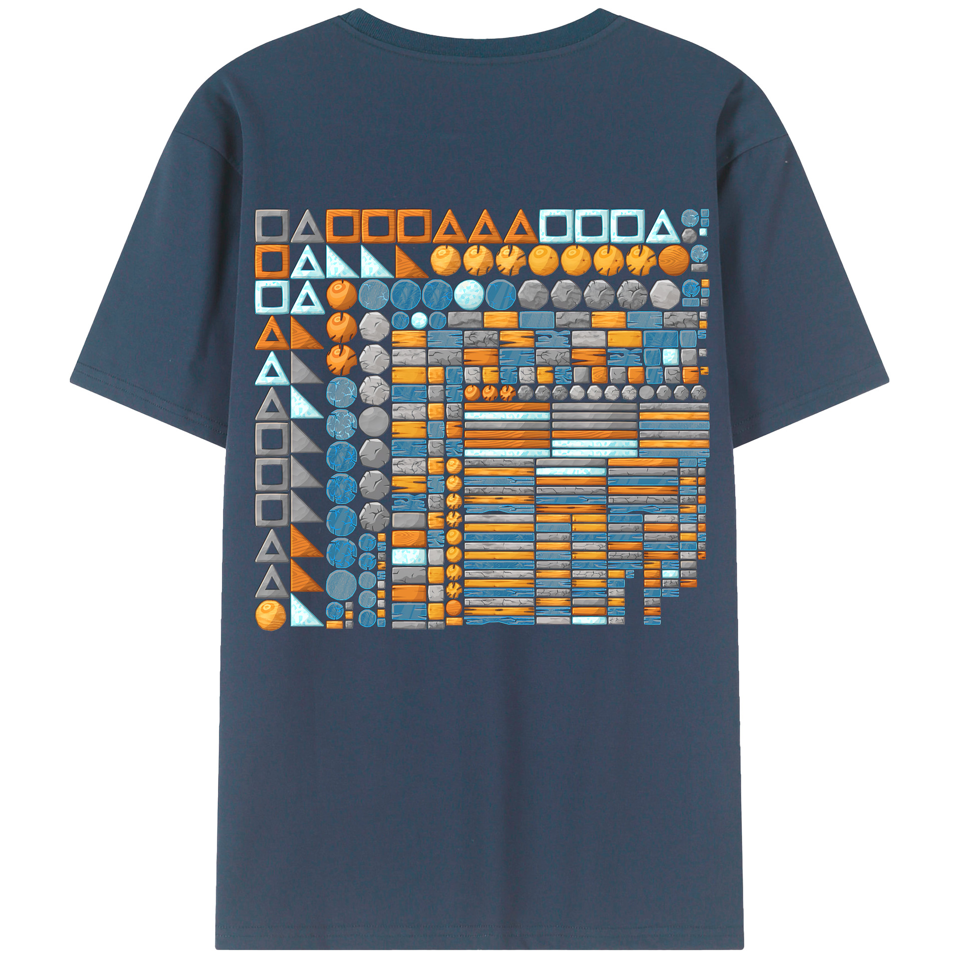 （画像用） Angry Birds アングリーバード 綿100％半袖Tシャツ（背面プリント）