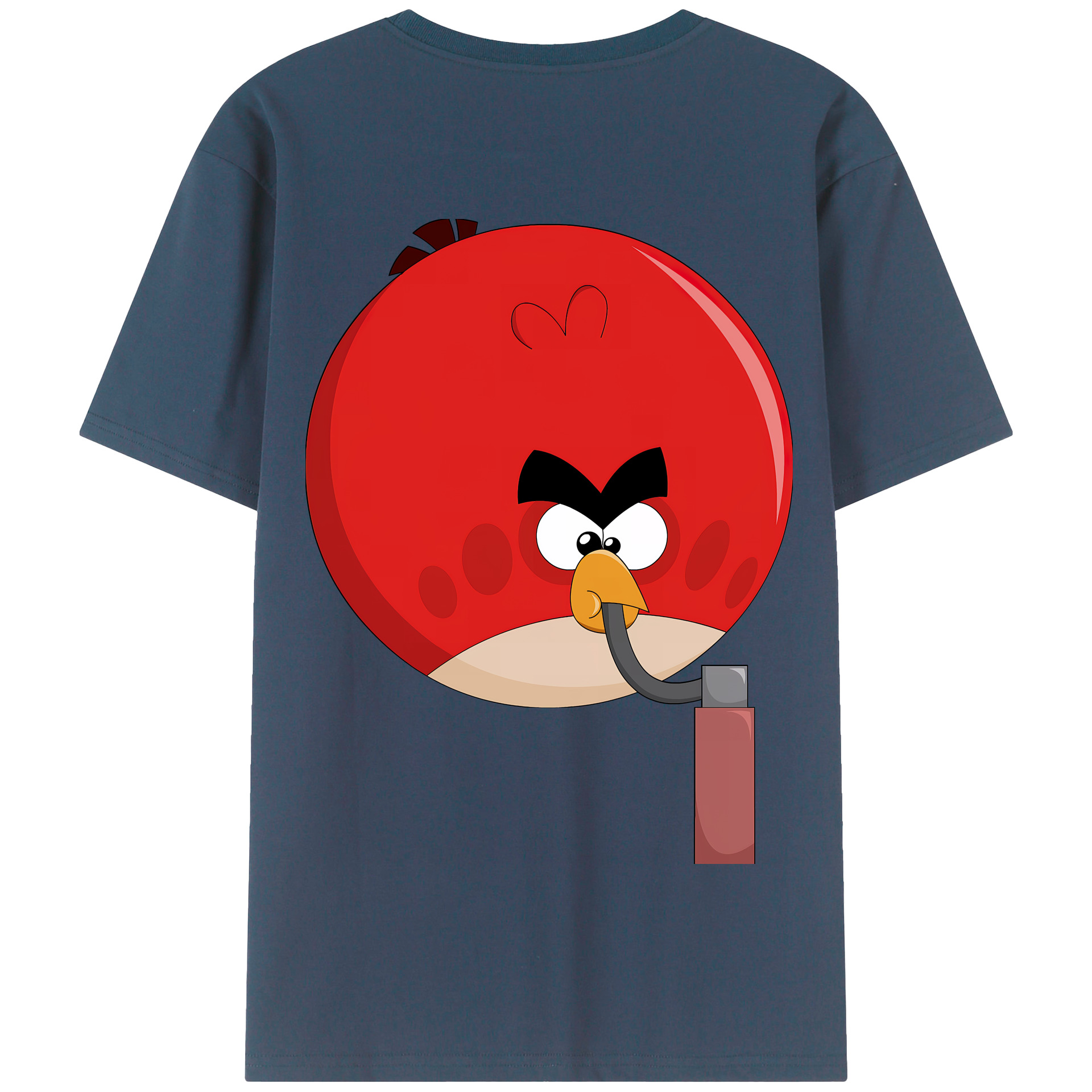 （画像用） Angry Birds アングリーバード 綿100％半袖Tシャツ（背面プリント）