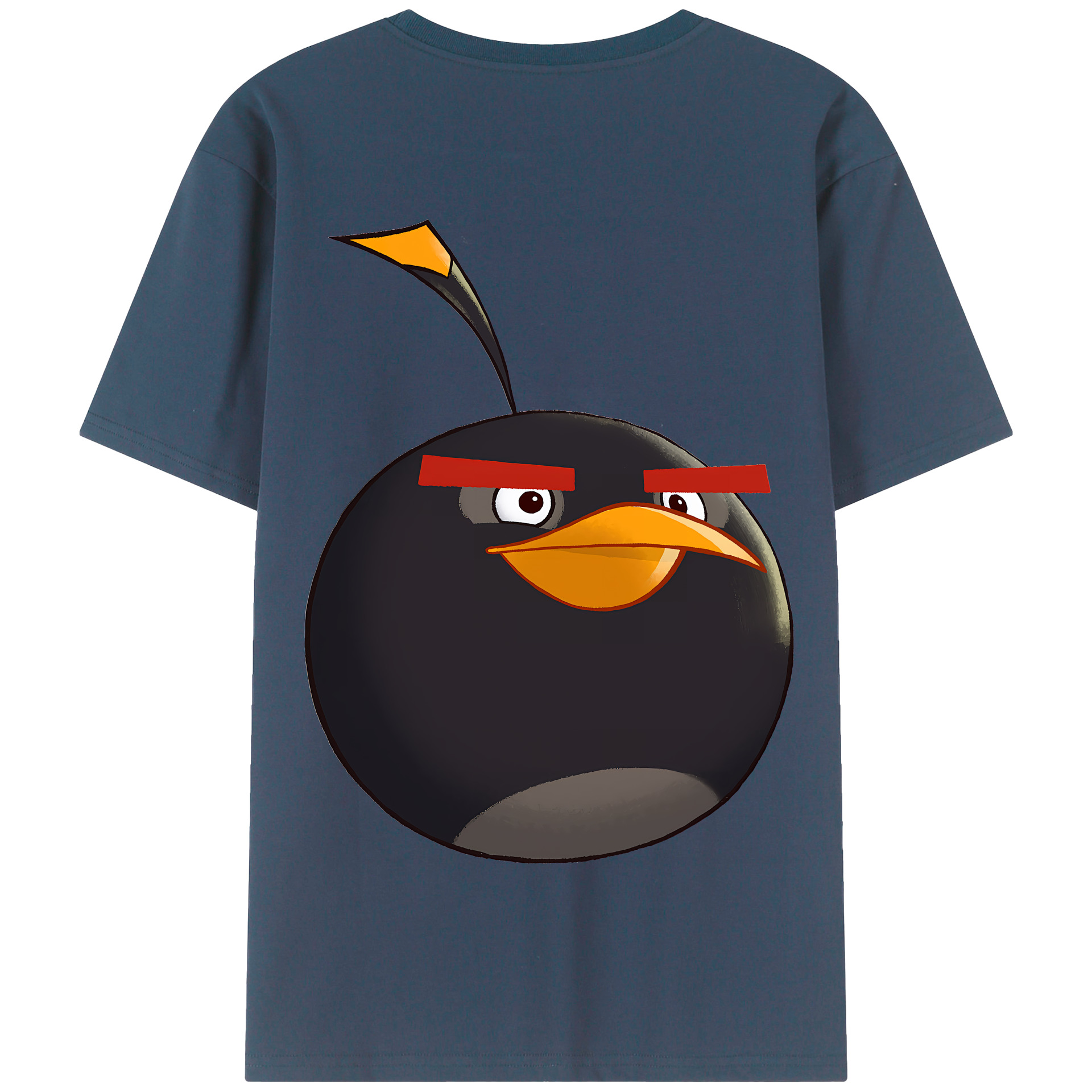 （画像用） Angry Birds アングリーバード 綿100％半袖Tシャツ（背面プリント）