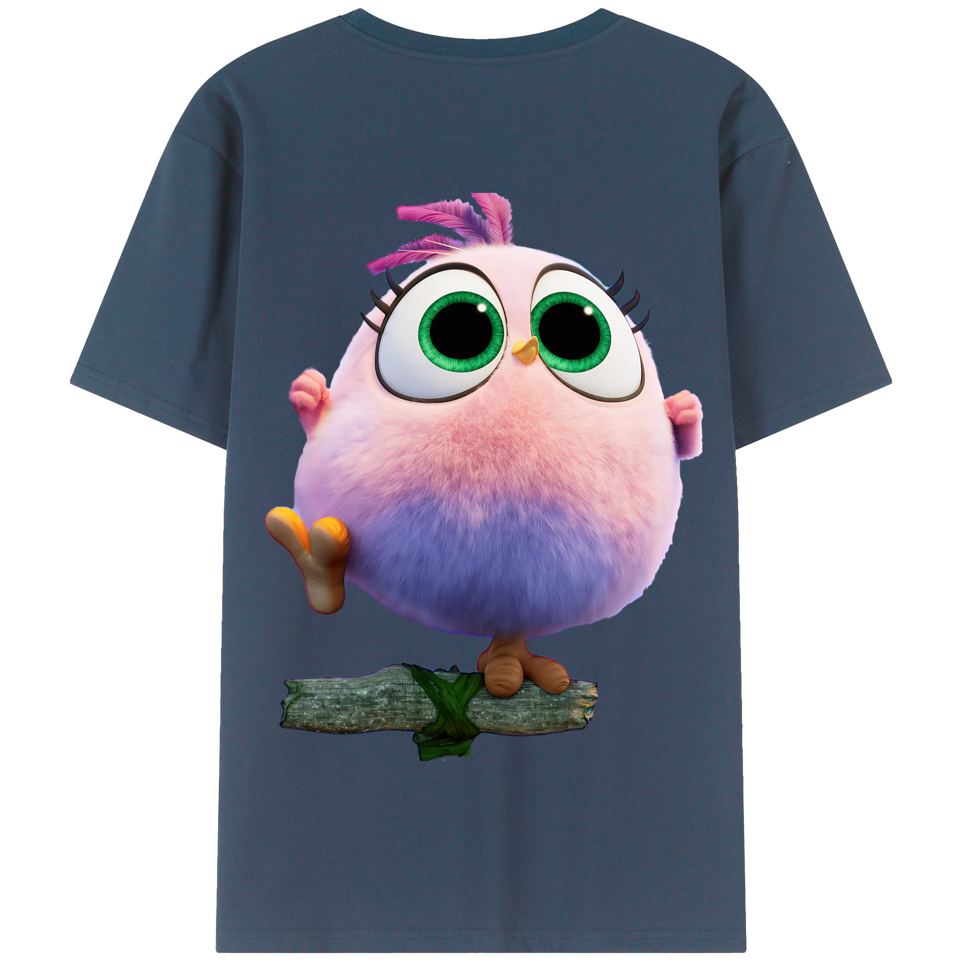 （画像用） Angry Birds アングリーバード 綿100％半袖Tシャツ（背面プリント）
