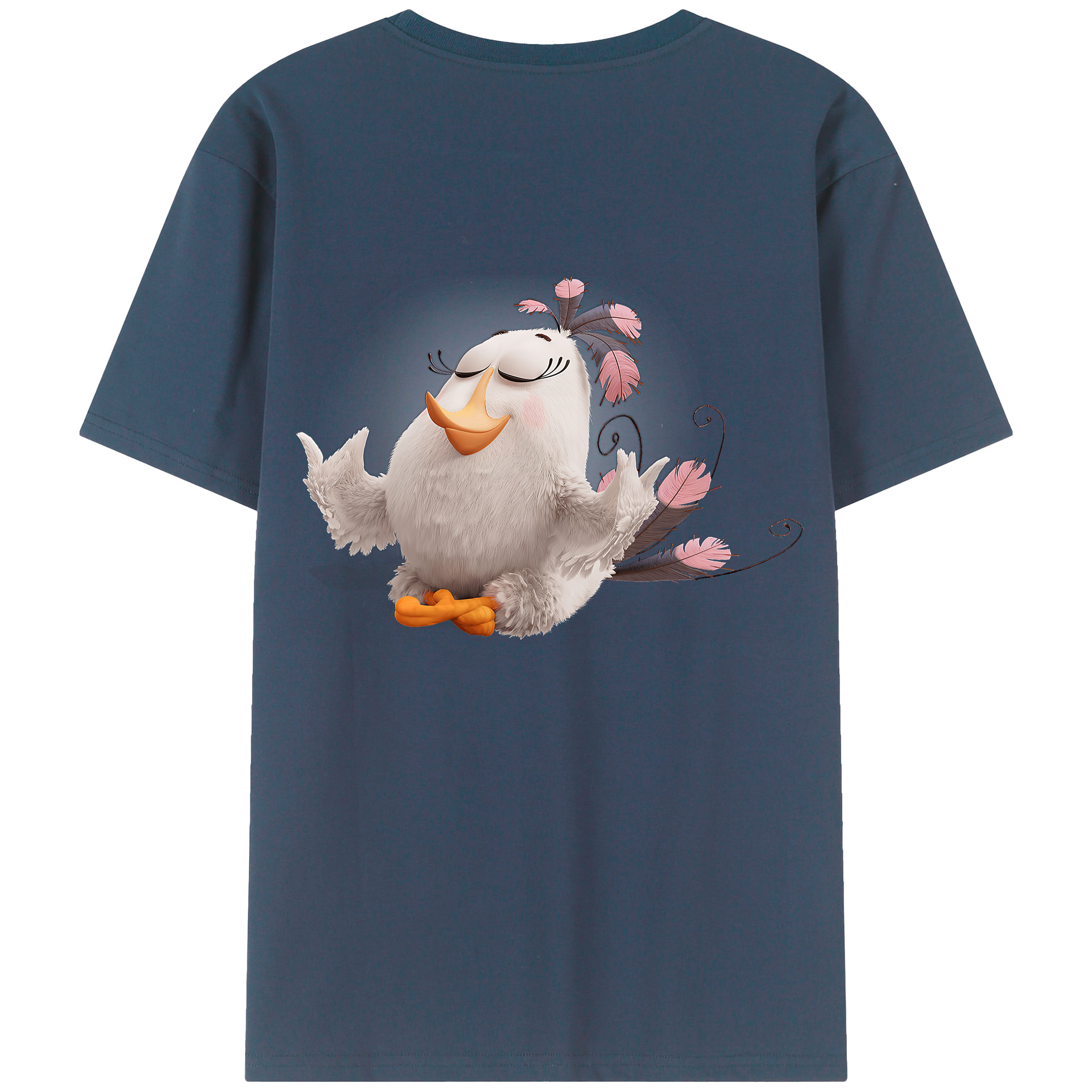 （画像用） Angry Birds アングリーバード 綿100％半袖Tシャツ（背面プリント）