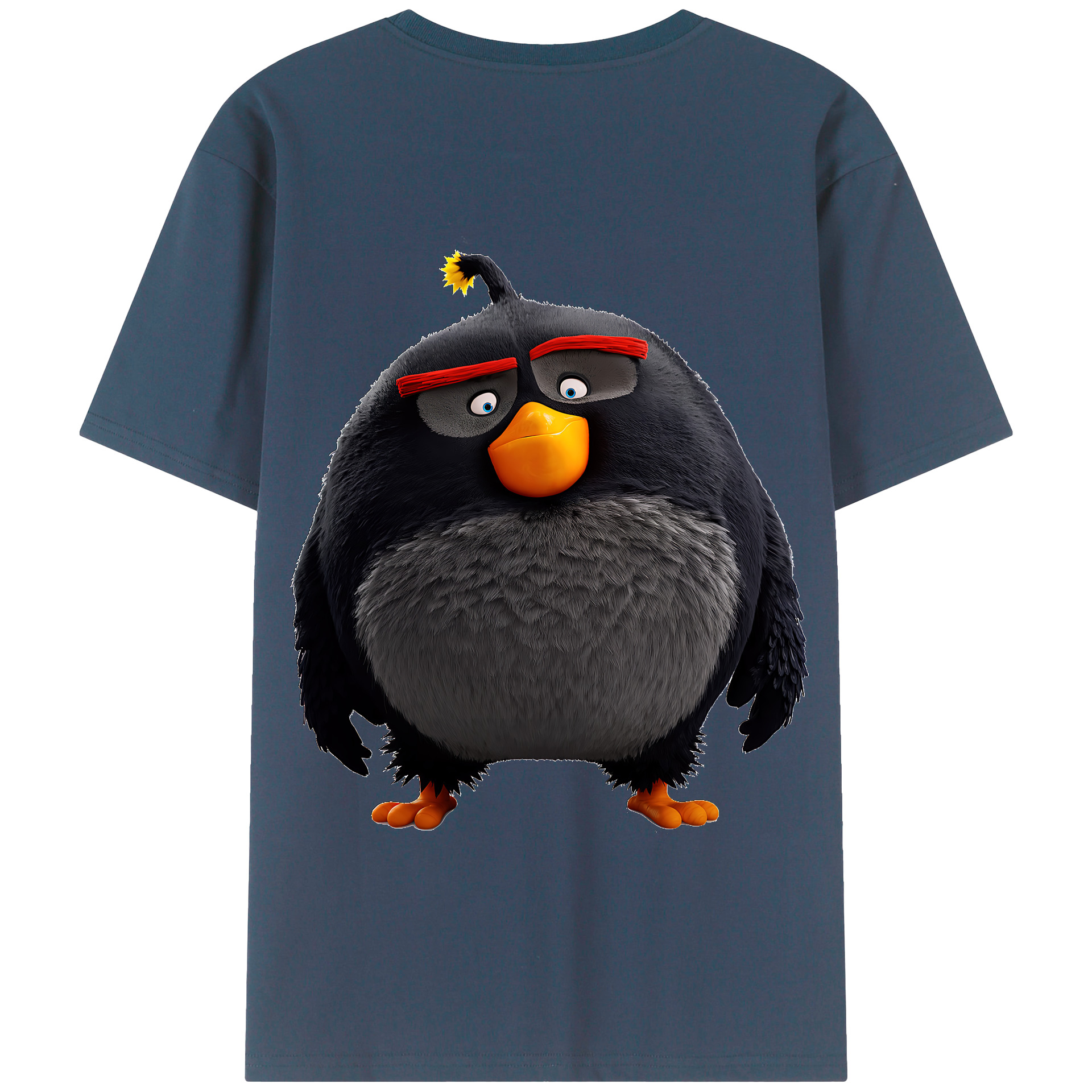 （画像用） Angry Birds アングリーバード 綿100％半袖Tシャツ（背面プリント）