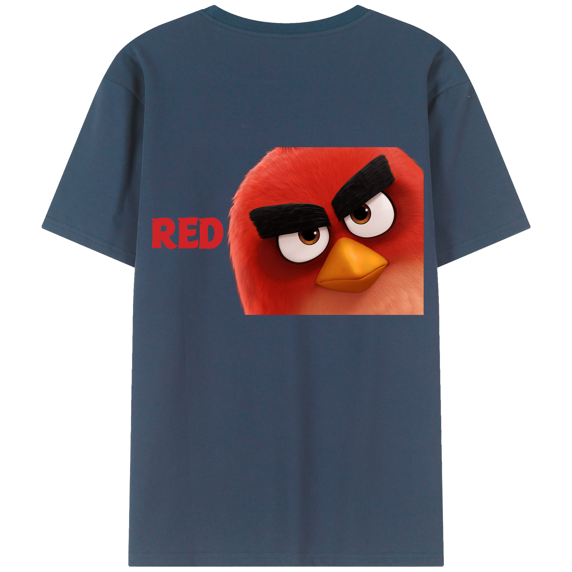 （画像用） Angry Birds アングリーバード 綿100％半袖Tシャツ（背面プリント）
