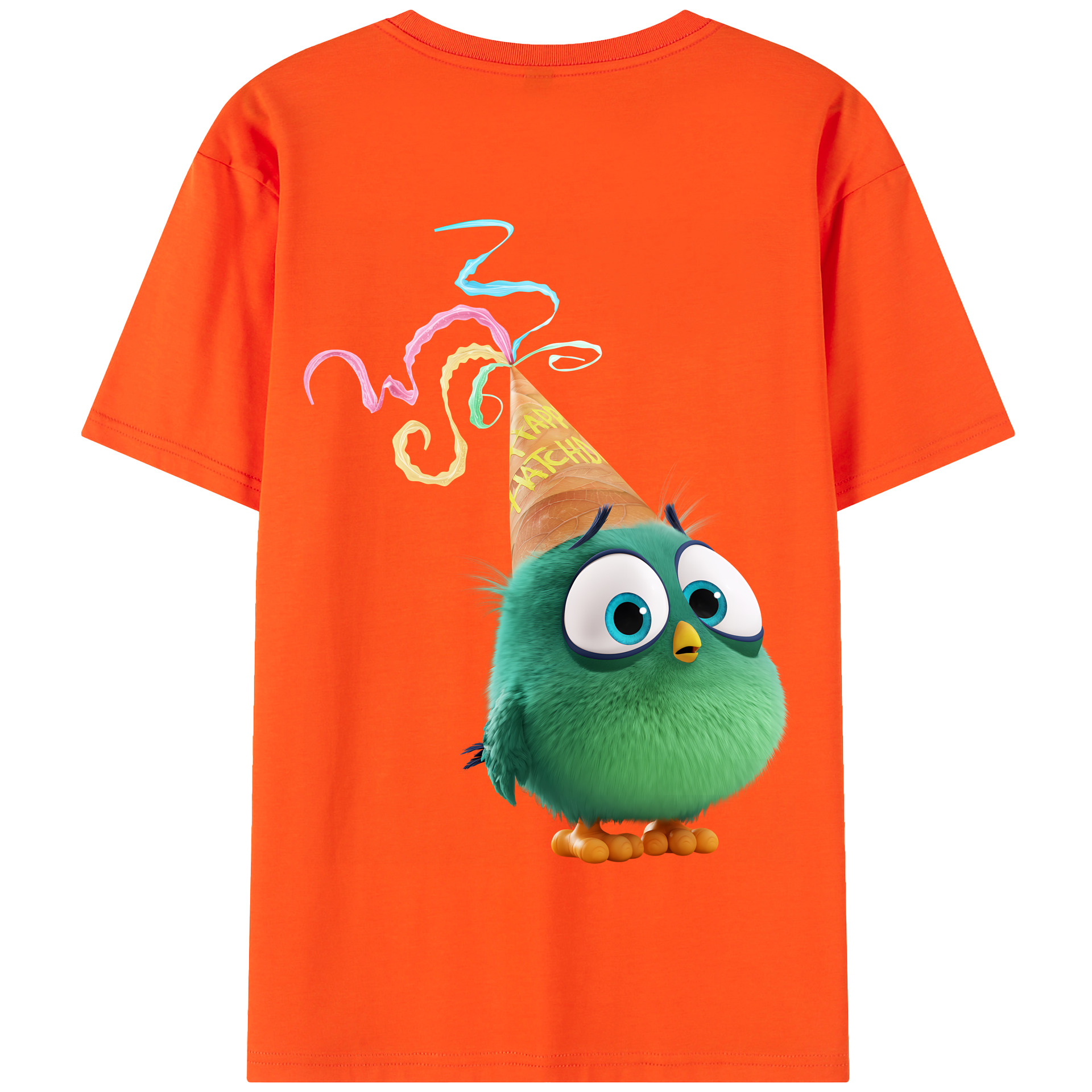 （画像用） Angry Birds アングリーバード 綿100％半袖Tシャツ（背面プリント）