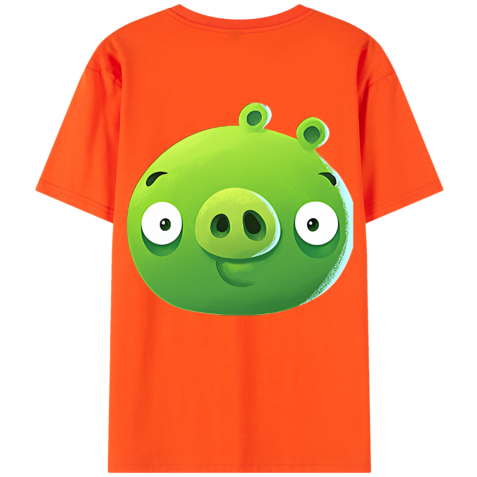 （画像用） Angry Birds アングリーバード 綿100％半袖Tシャツ（背面プリント）