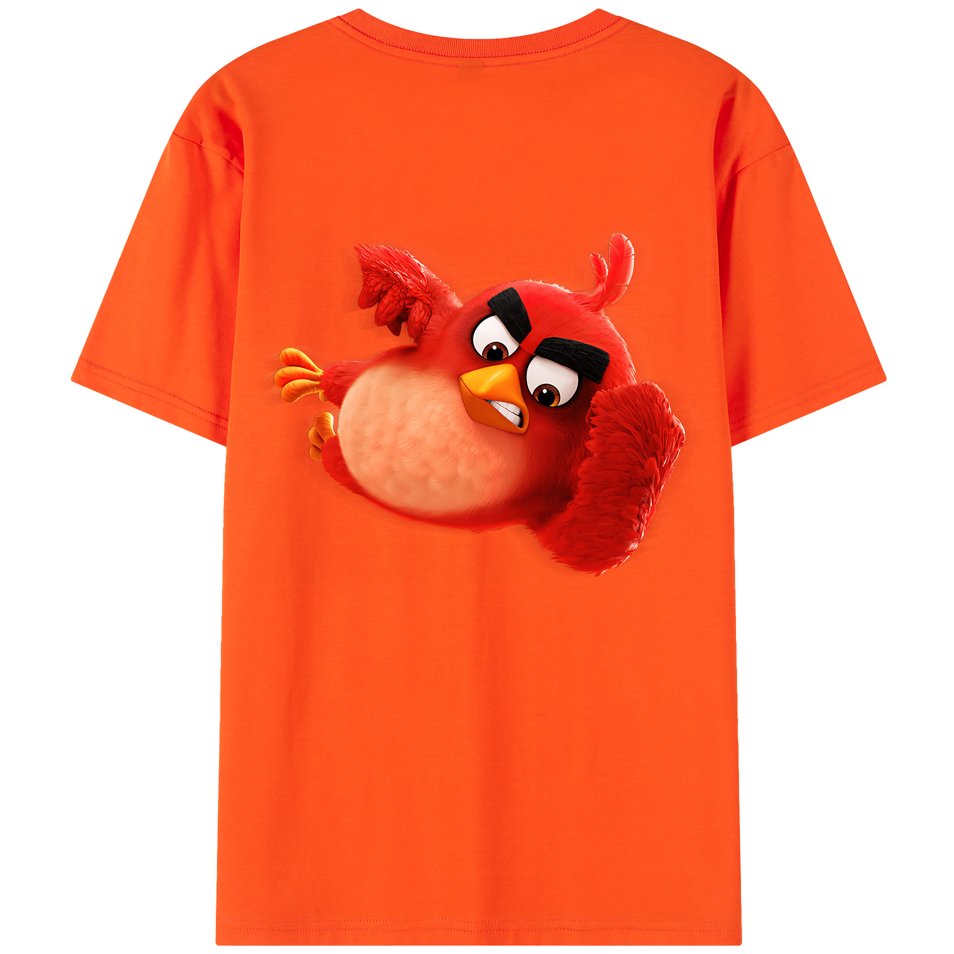 （画像用） Angry Birds アングリーバード 綿100％半袖Tシャツ（背面プリント）