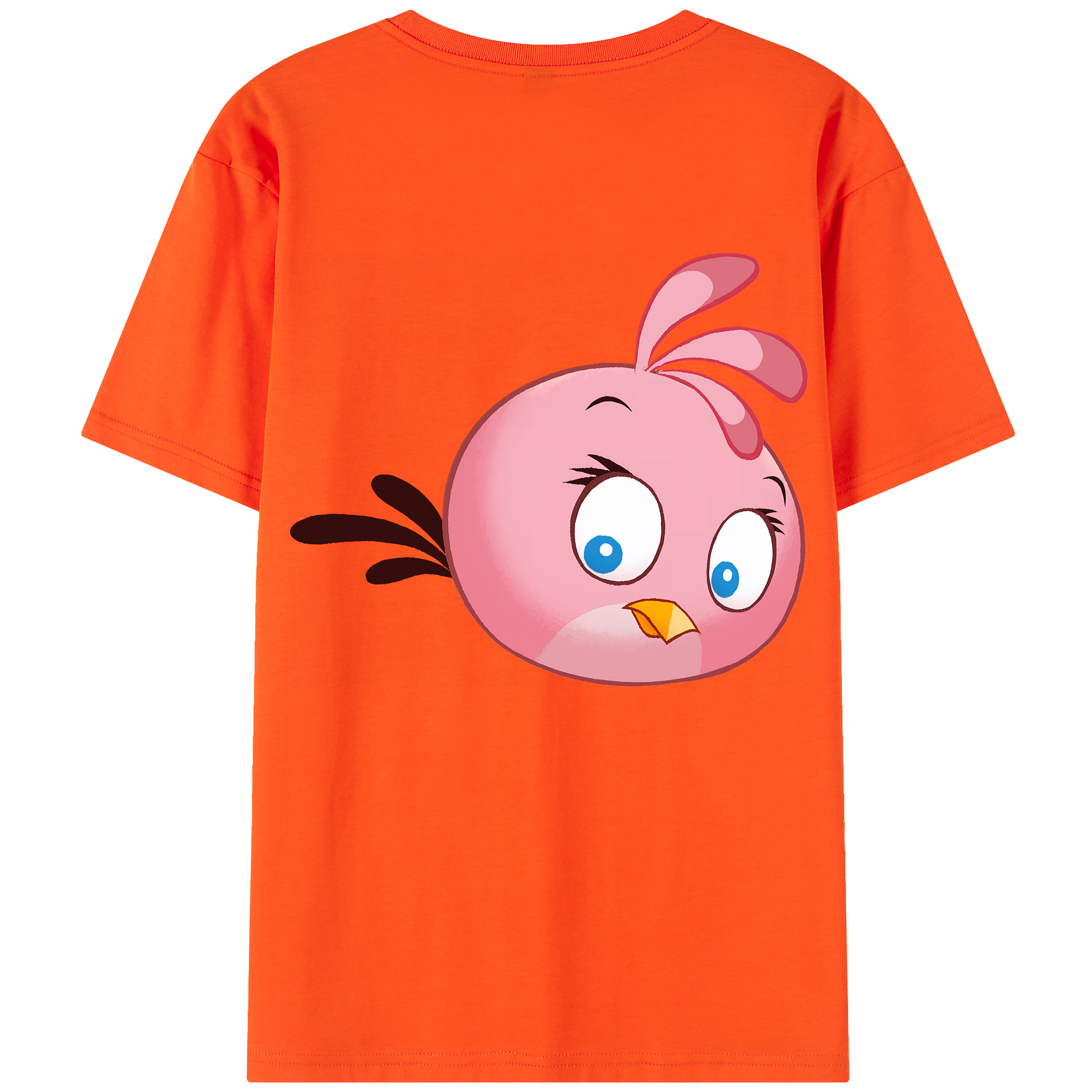 （画像用） Angry Birds アングリーバード 綿100％半袖Tシャツ（背面プリント）