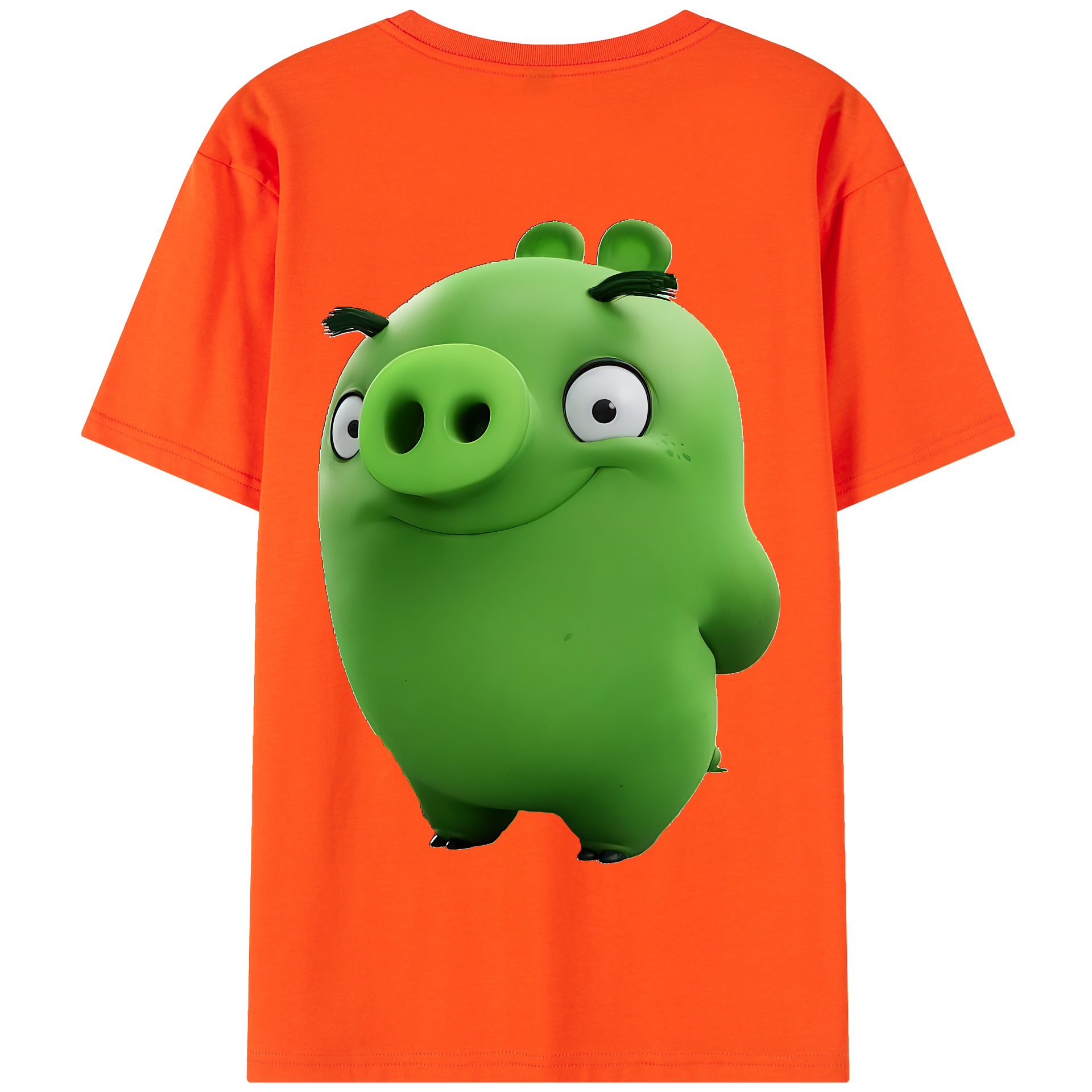 （画像用） Angry Birds アングリーバード 綿100％半袖Tシャツ（背面プリント）