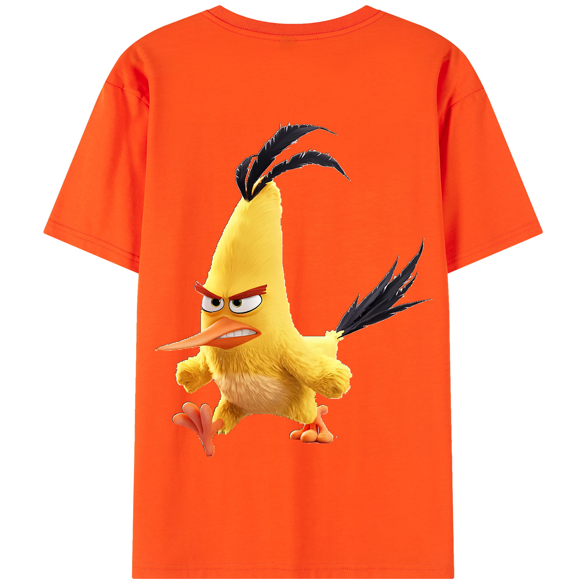 （画像用） Angry Birds アングリーバード 綿100％半袖Tシャツ（背面プリント）