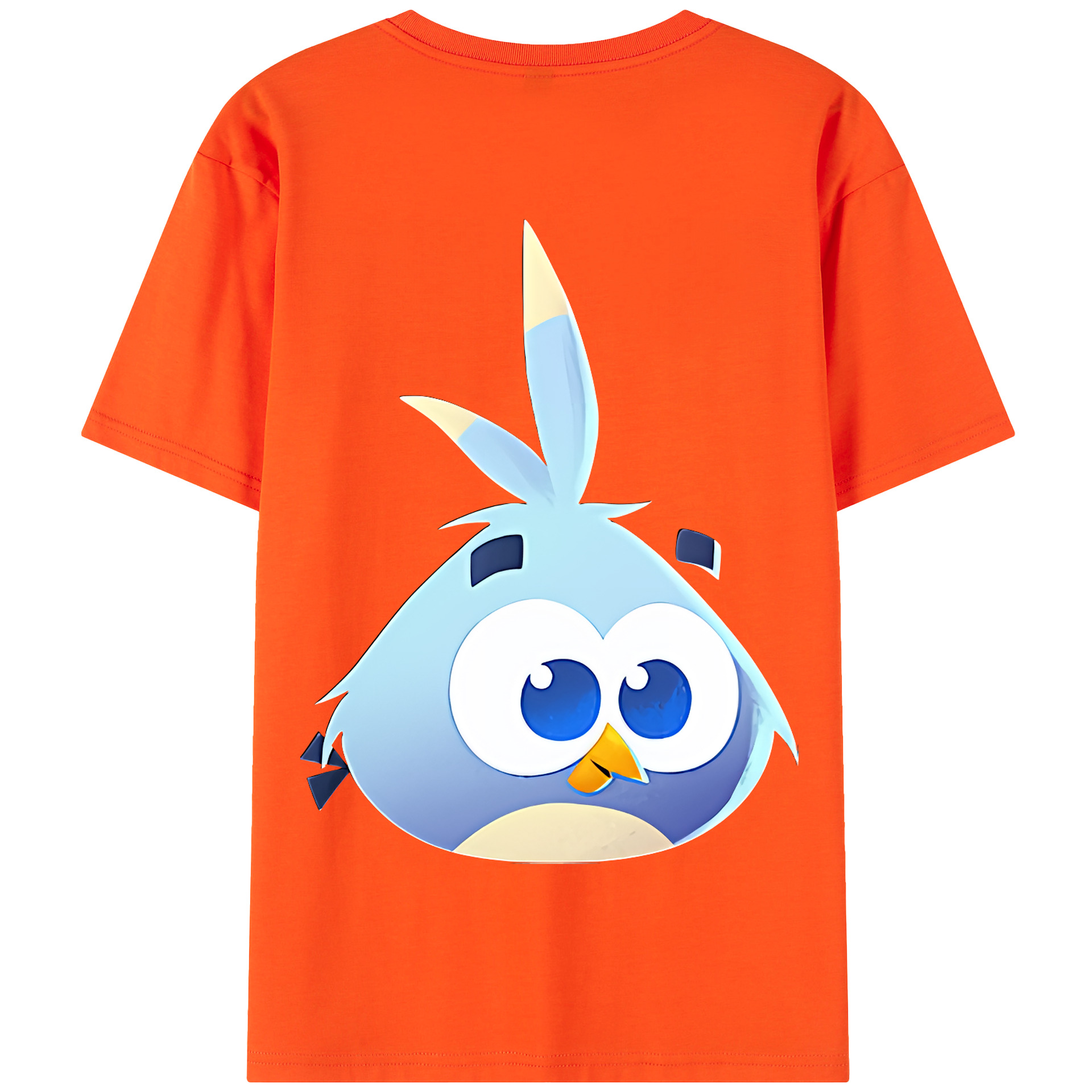 （画像用） Angry Birds アングリーバード 綿100％半袖Tシャツ（背面プリント）