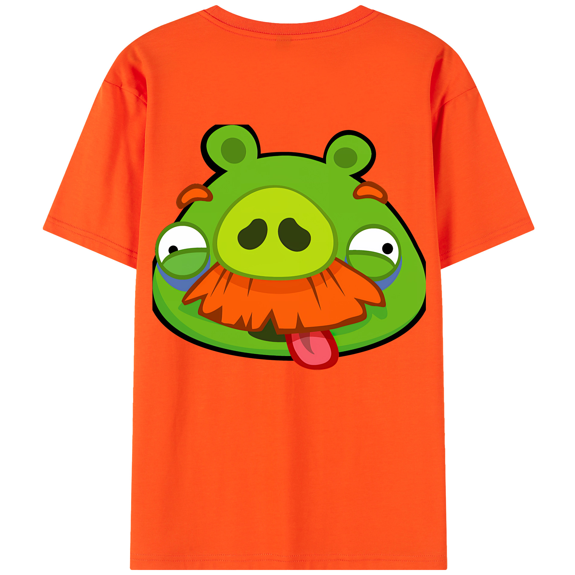 （画像用） Angry Birds アングリーバード 綿100％半袖Tシャツ（背面プリント）