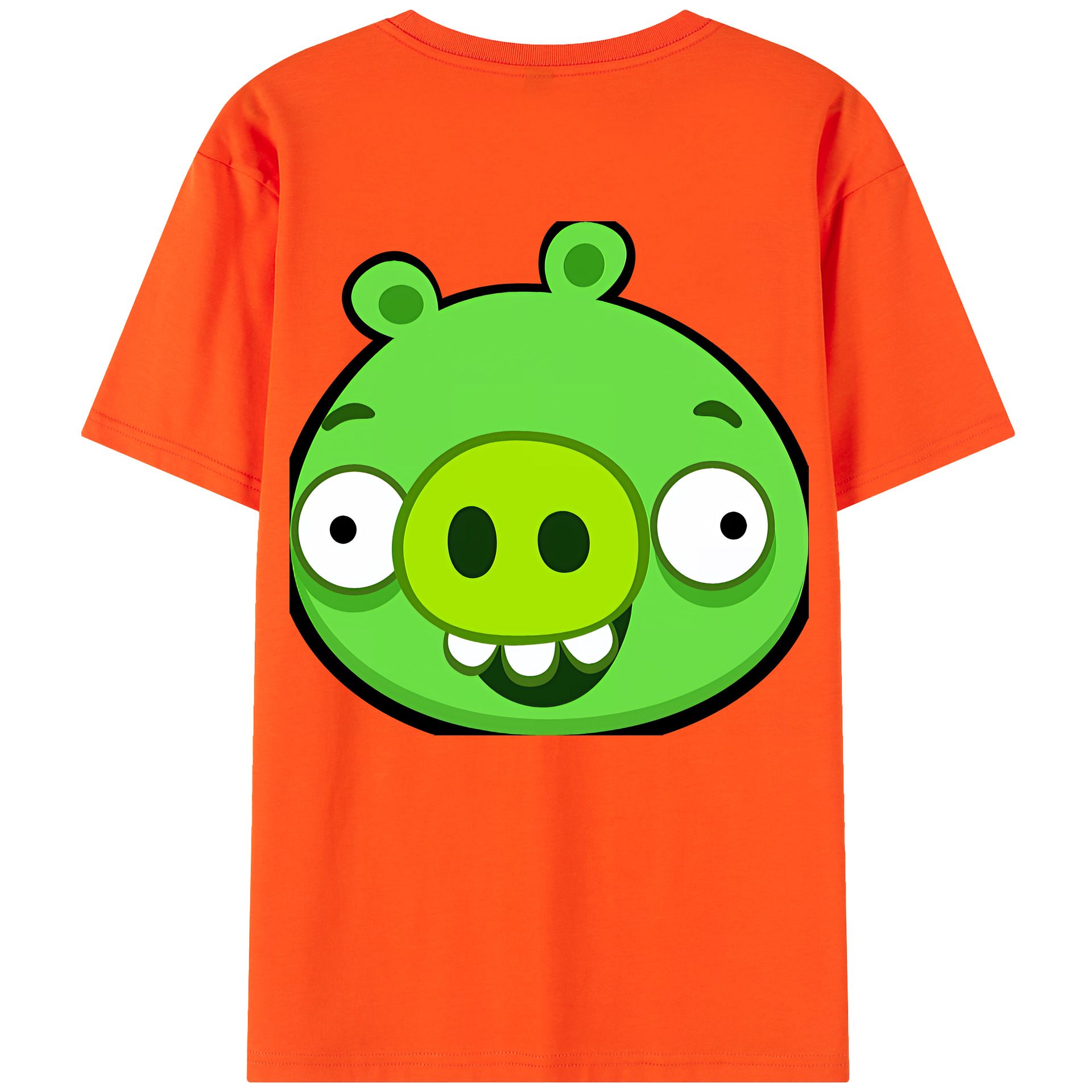 （画像用） Angry Birds アングリーバード 綿100％半袖Tシャツ（背面プリント）