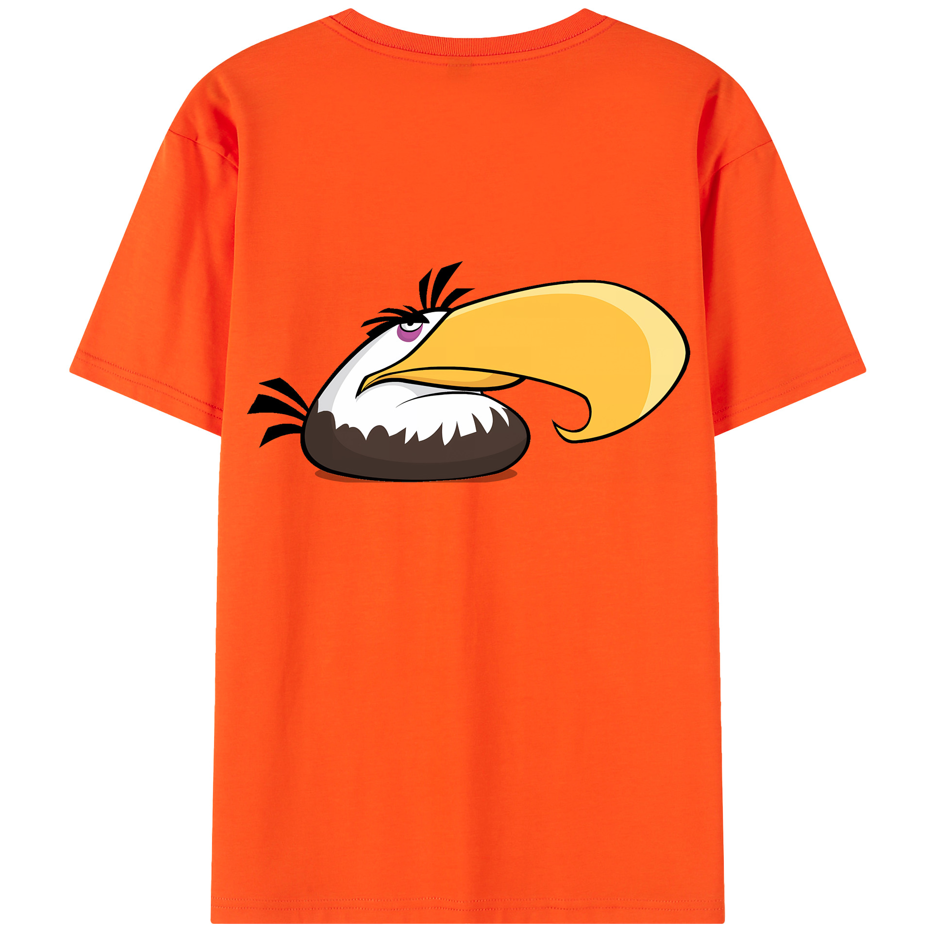 （画像用） Angry Birds アングリーバード 綿100％半袖Tシャツ（背面プリント）