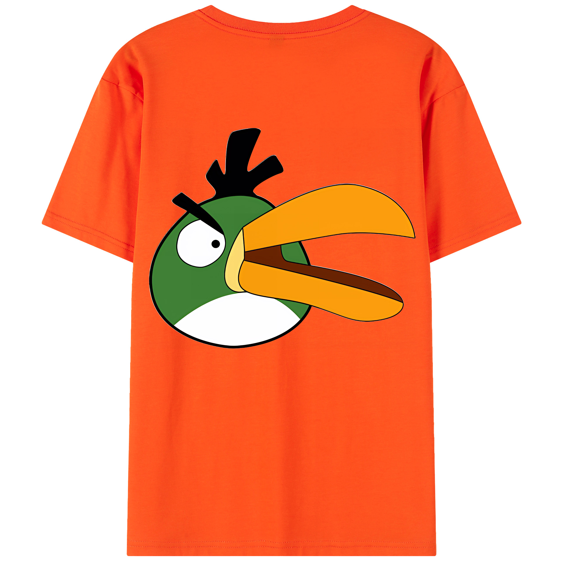 （画像用） Angry Birds アングリーバード 綿100％半袖Tシャツ（背面プリント）