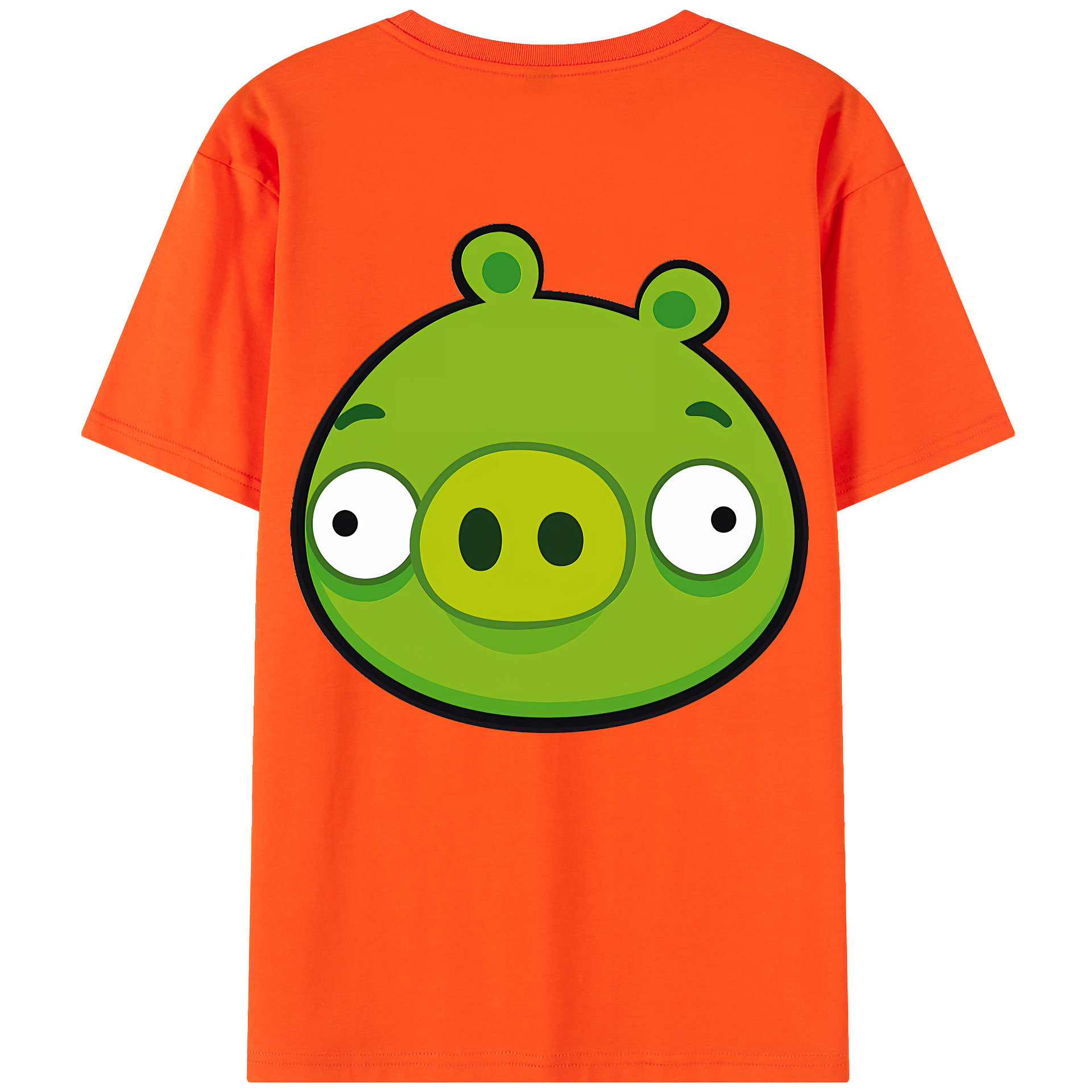 （画像用） Angry Birds アングリーバード 綿100％半袖Tシャツ（背面プリント）