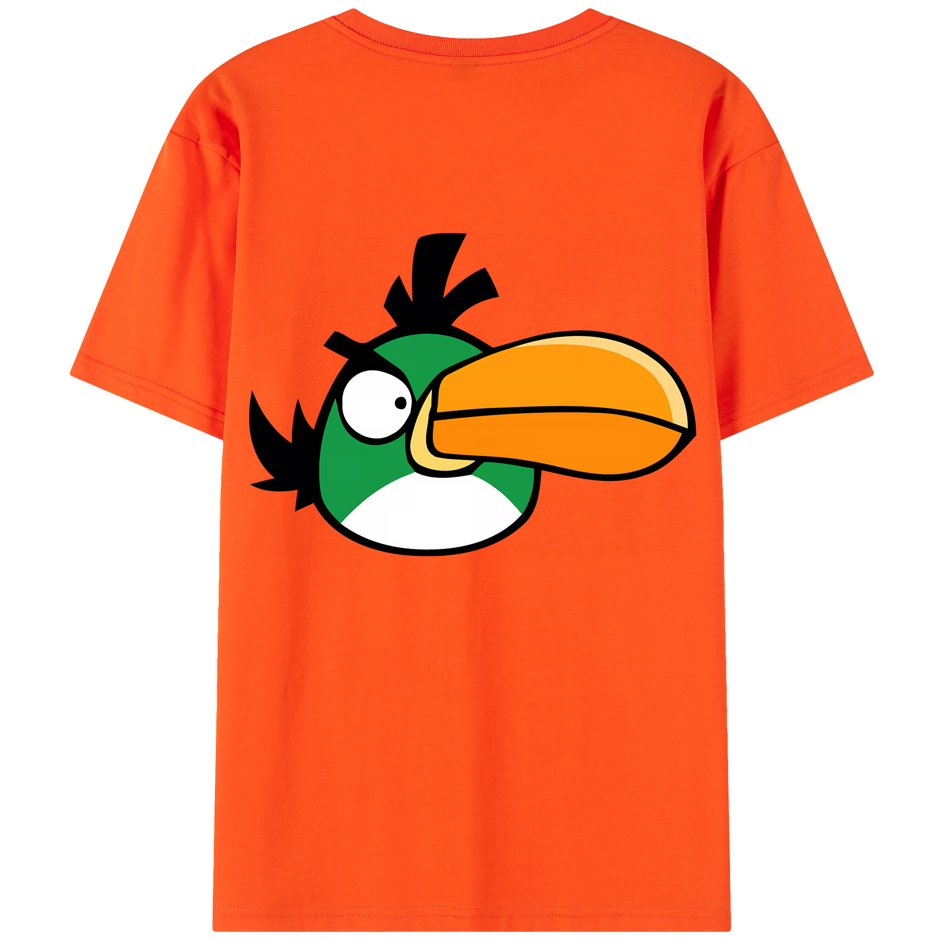 （画像用） Angry Birds アングリーバード 綿100％半袖Tシャツ（背面プリント）