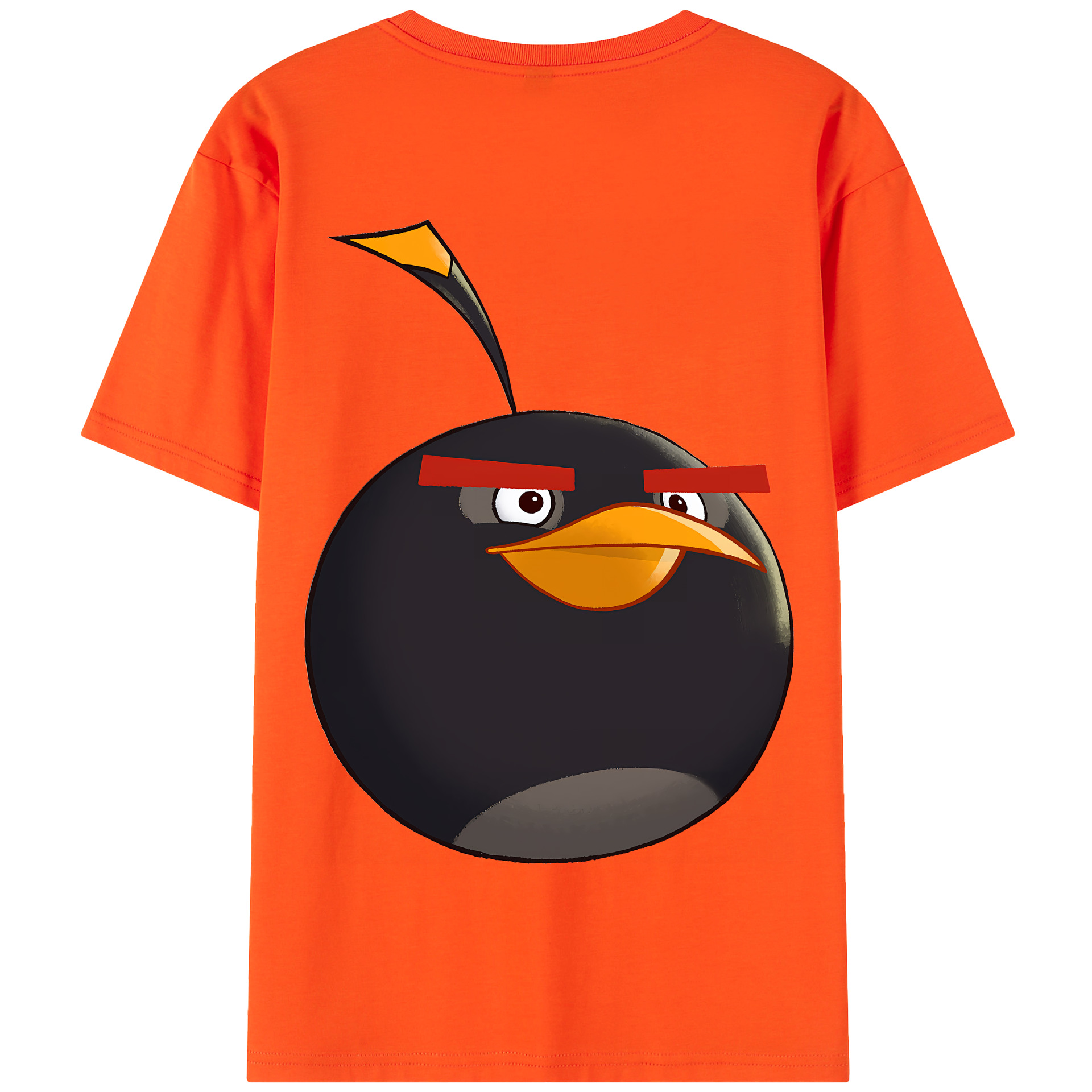 （画像用） Angry Birds アングリーバード 綿100％半袖Tシャツ（背面プリント）