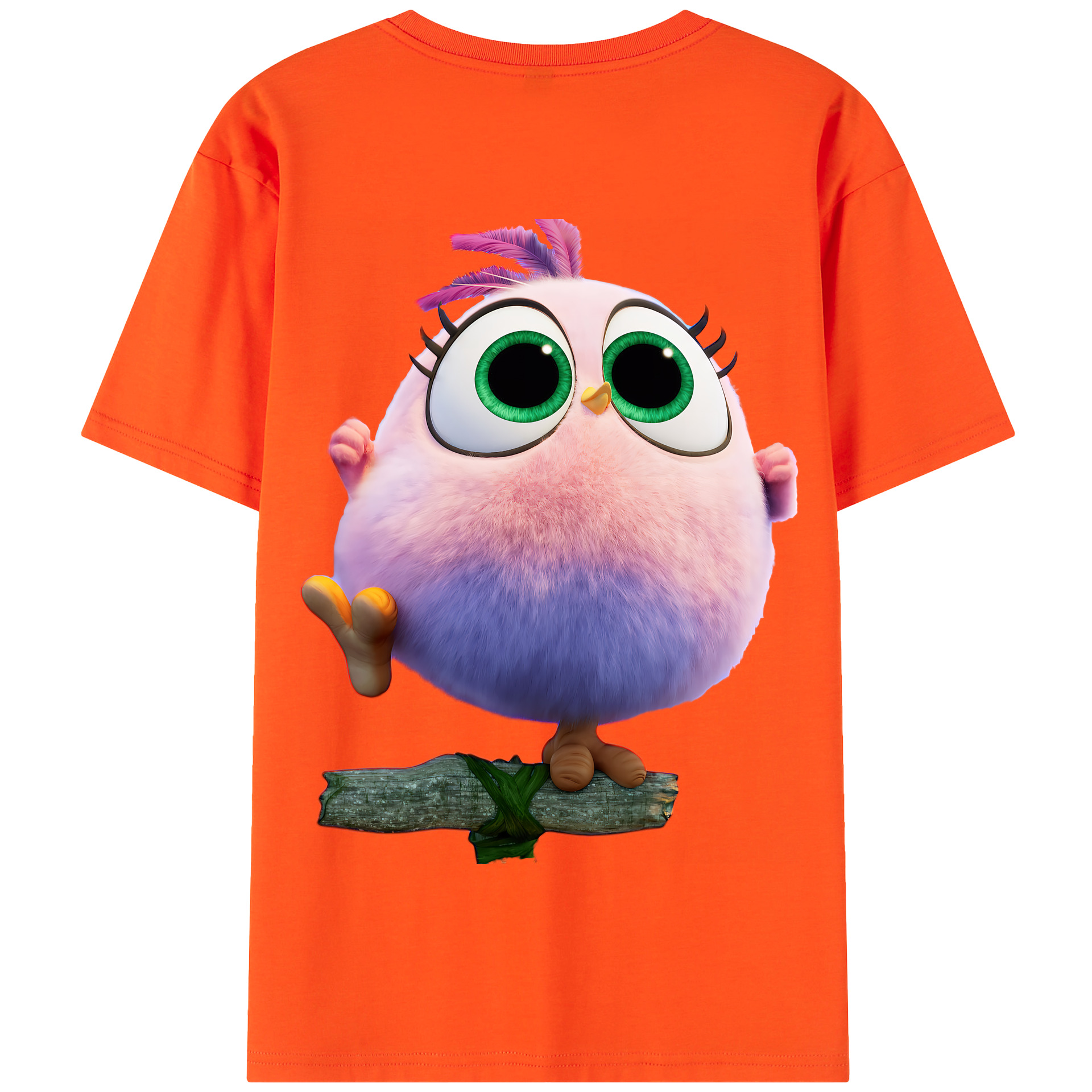 （画像用） Angry Birds アングリーバード 綿100％半袖Tシャツ（背面プリント）