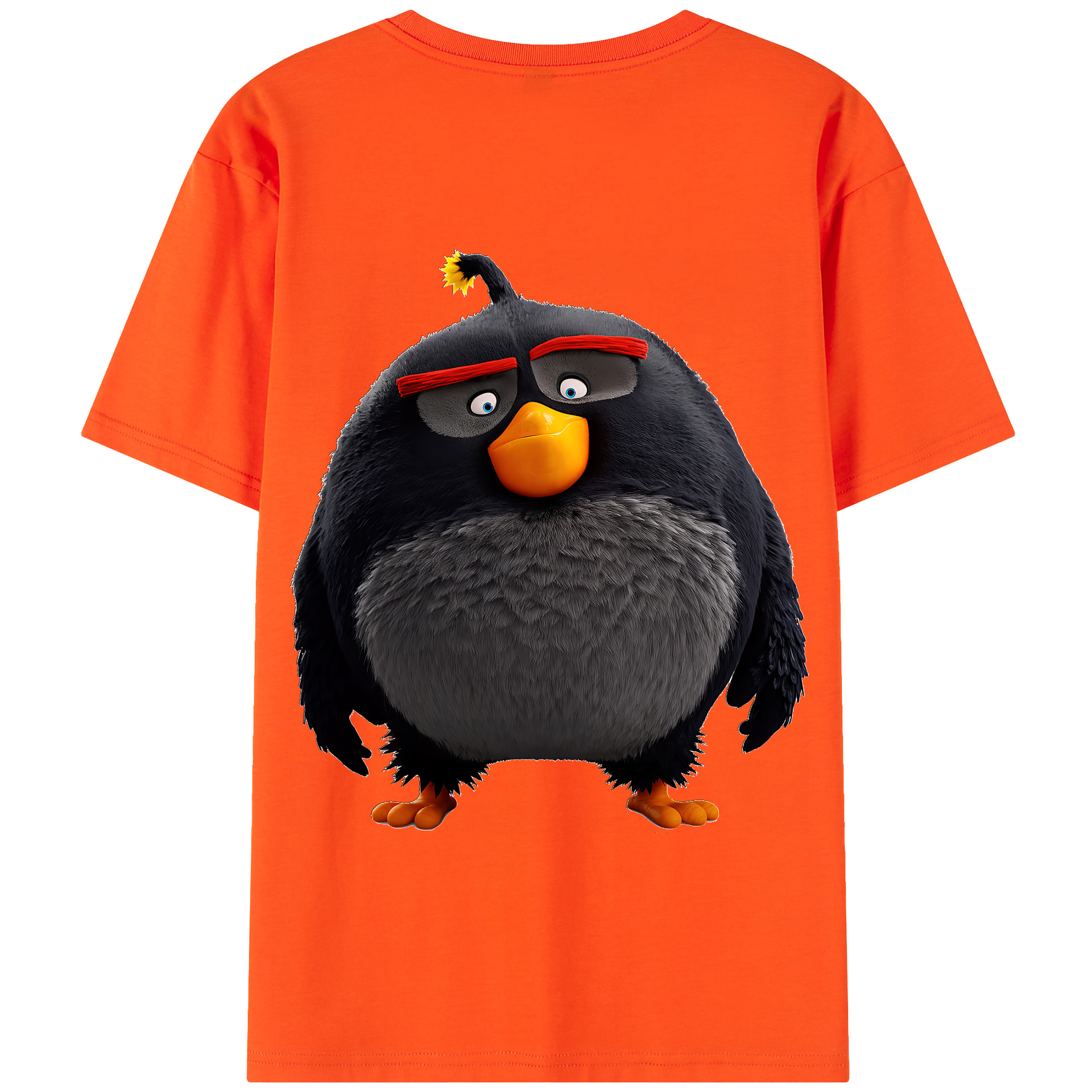 （画像用） Angry Birds アングリーバード 綿100％半袖Tシャツ（背面プリント）