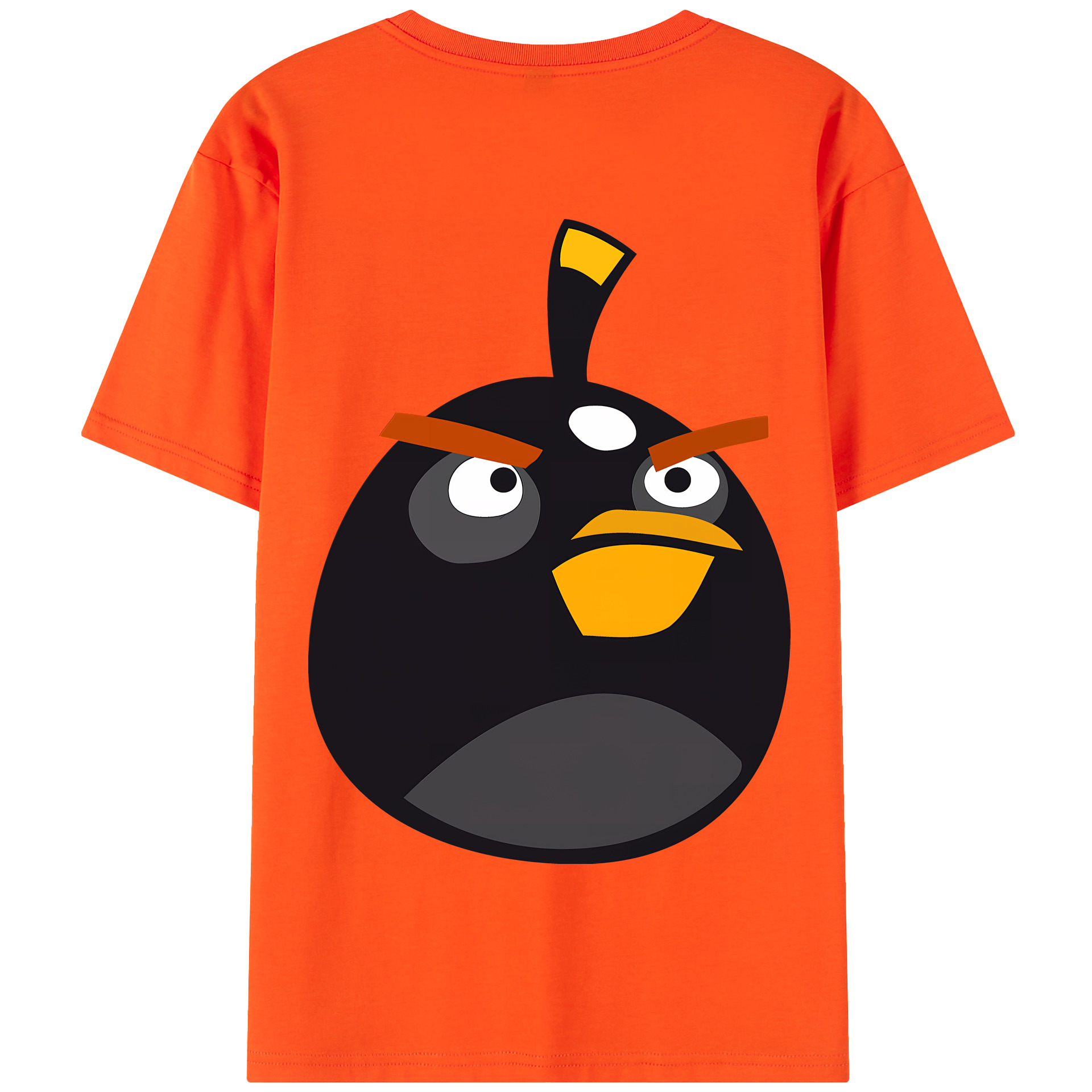 （画像用） Angry Birds アングリーバード 綿100％半袖Tシャツ（背面プリント）