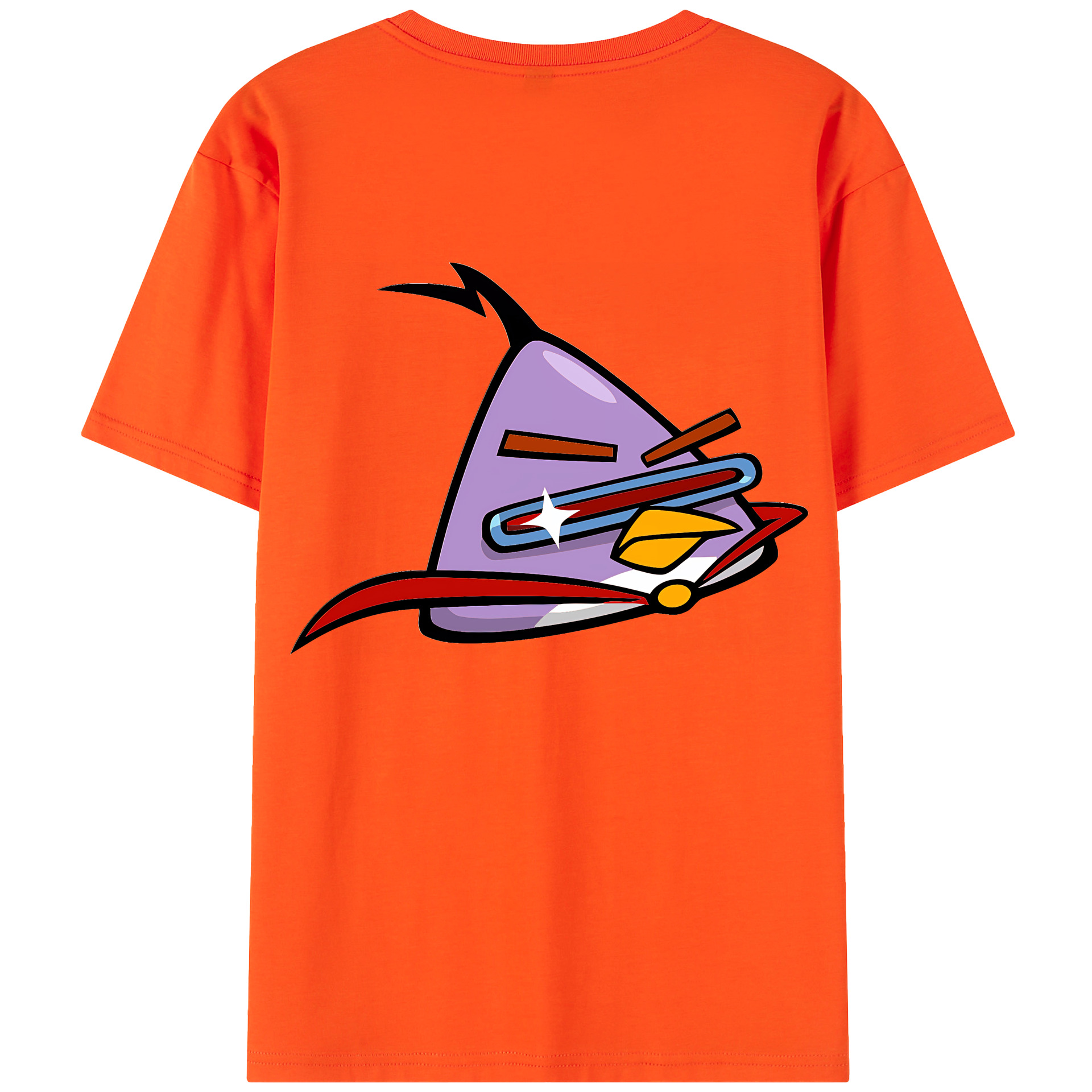 （画像用） Angry Birds アングリーバード 綿100％半袖Tシャツ（背面プリント）