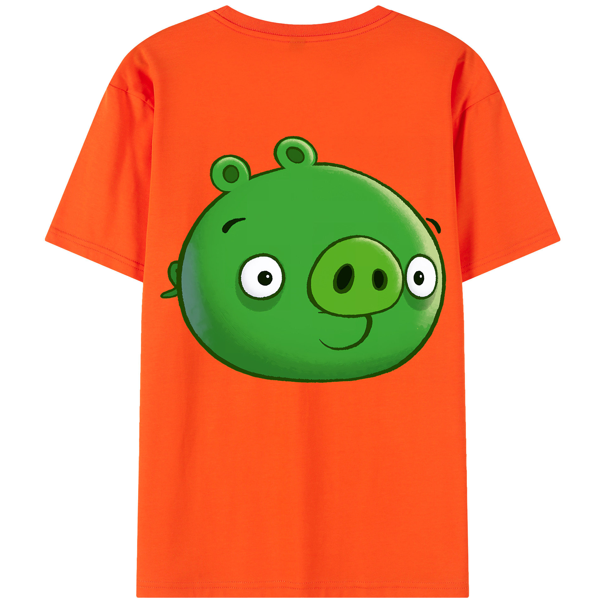 （画像用） Angry Birds アングリーバード 綿100％半袖Tシャツ（背面プリント）