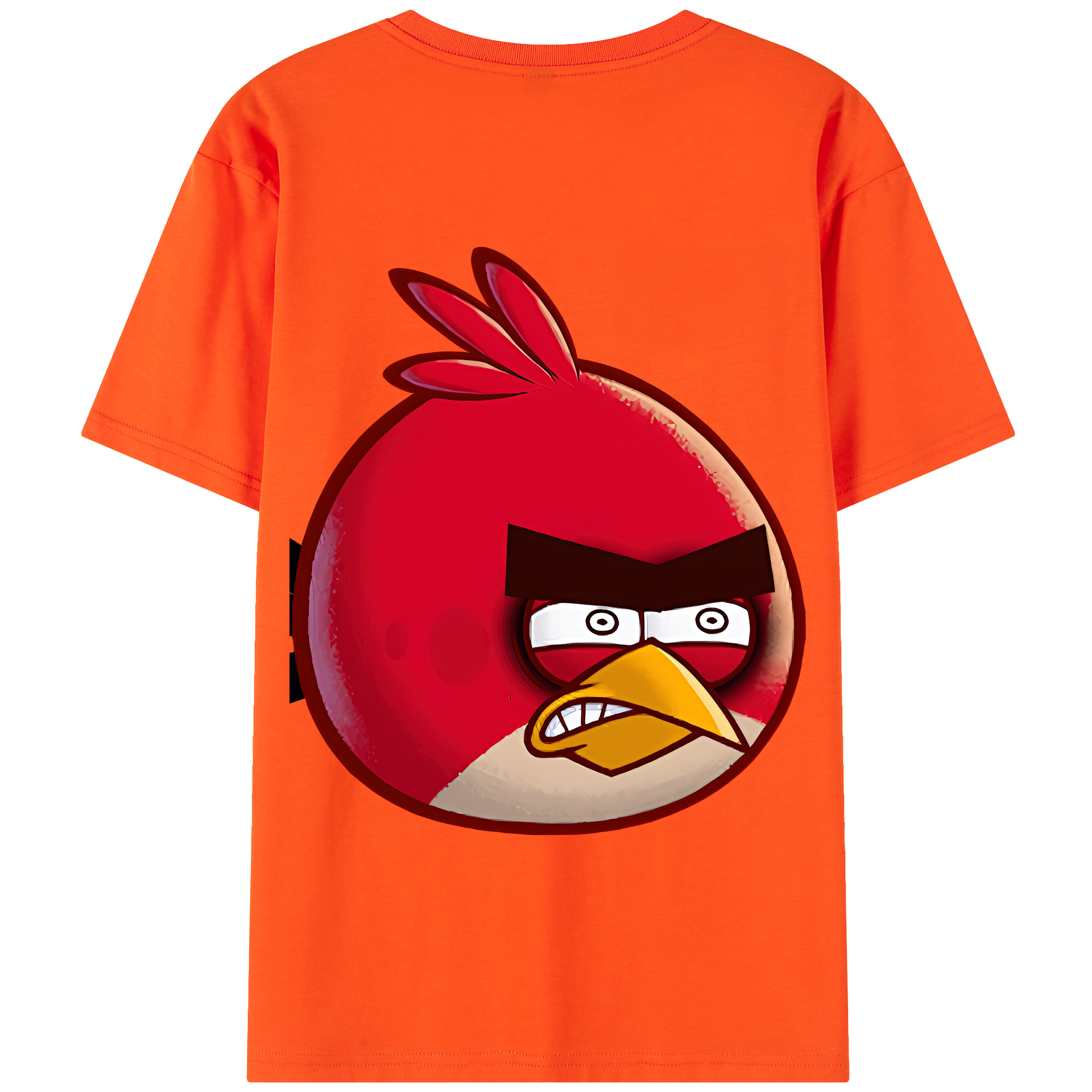 （画像用） Angry Birds アングリーバード 綿100％半袖Tシャツ（背面プリント）