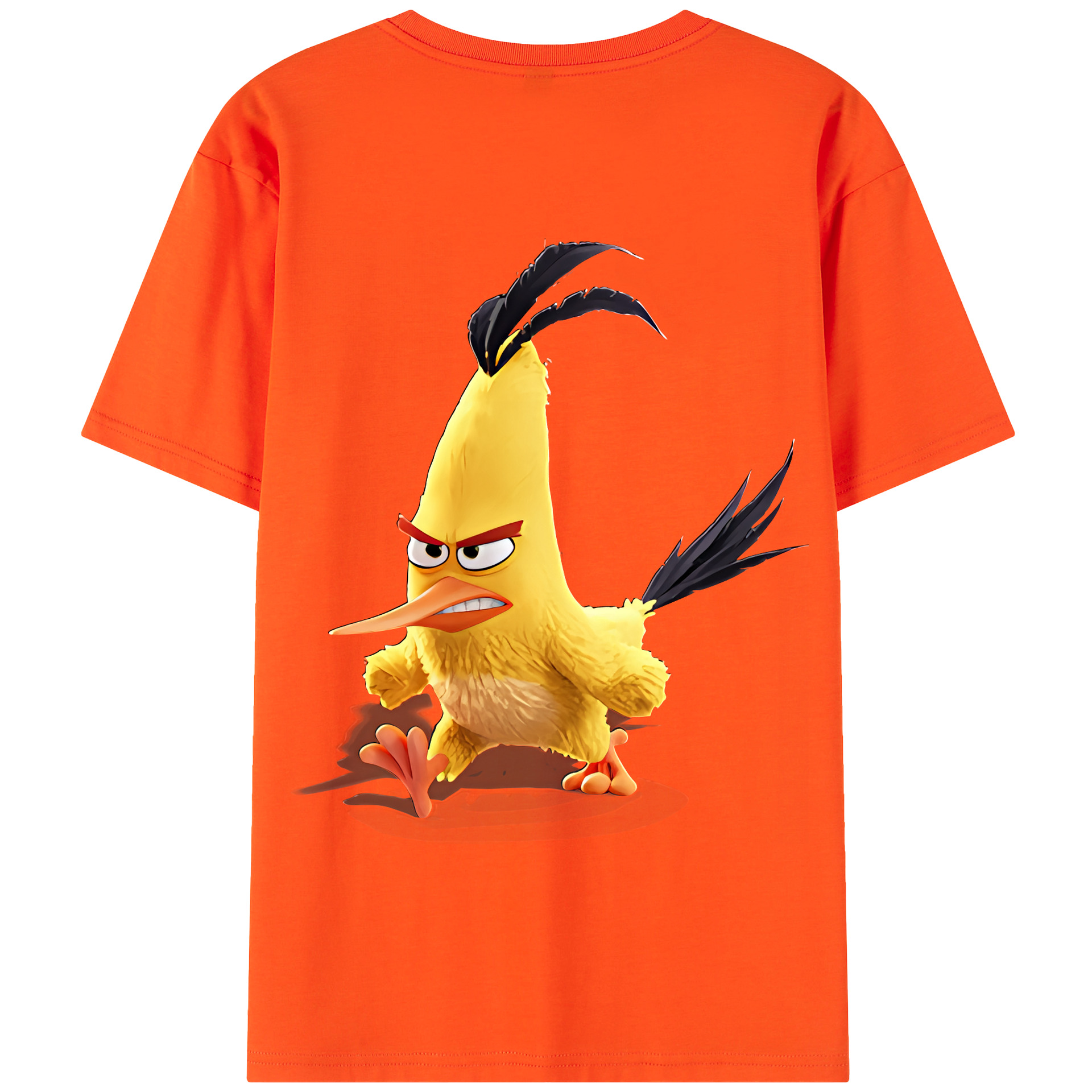（画像用） Angry Birds アングリーバード 綿100％半袖Tシャツ（背面プリント）