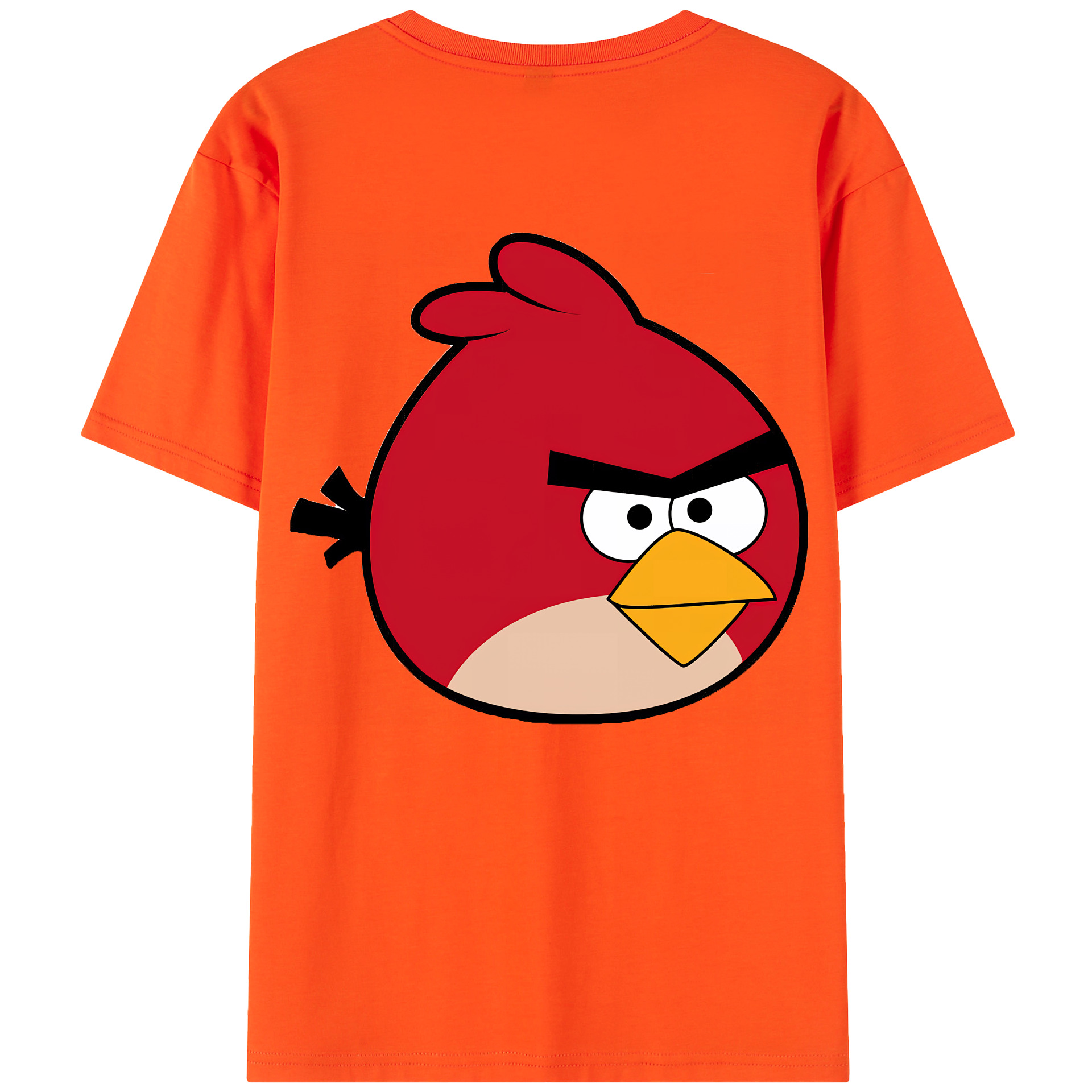 （画像用） Angry Birds アングリーバード 綿100％半袖Tシャツ（背面プリント）