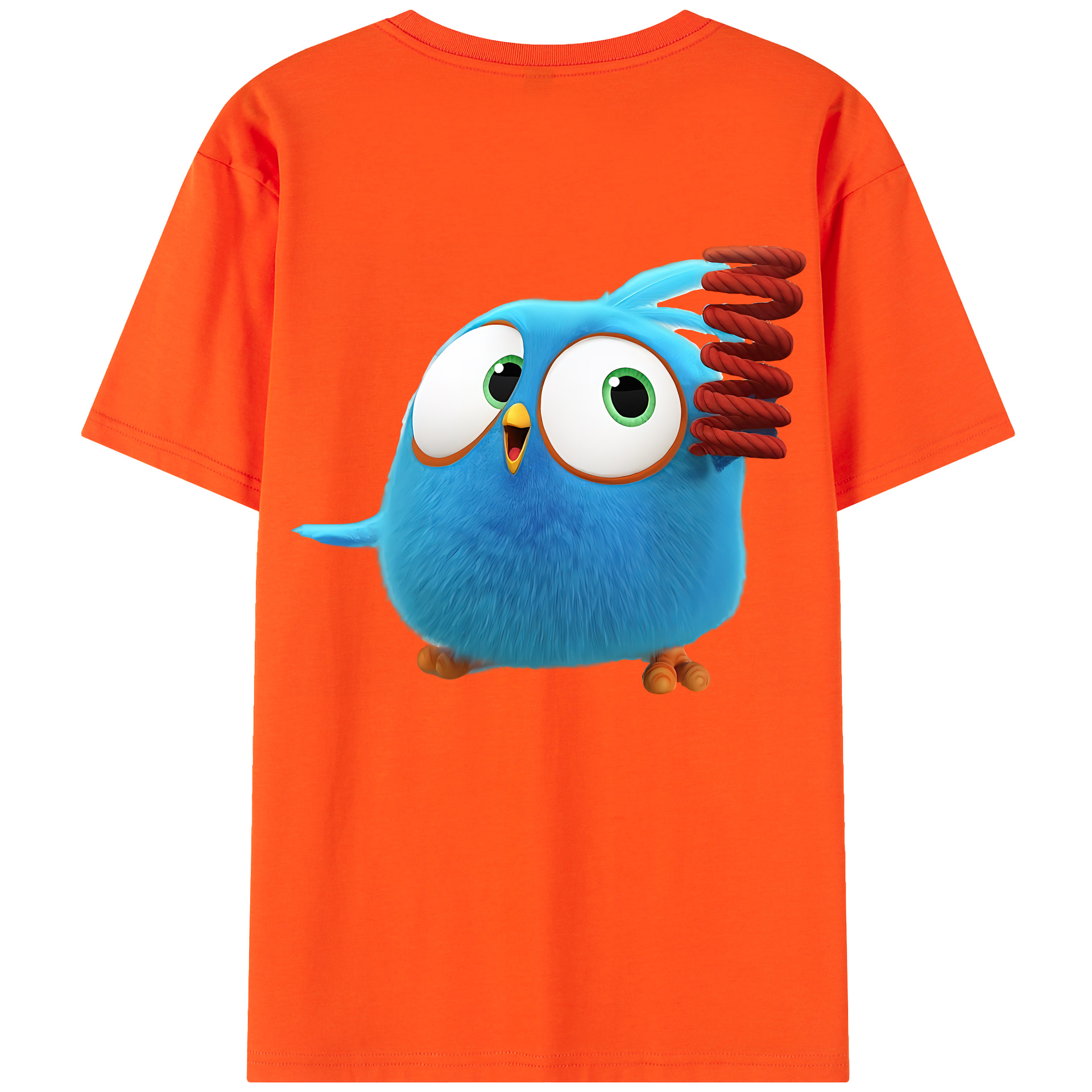（画像用） Angry Birds アングリーバード 綿100％半袖Tシャツ（背面プリント）