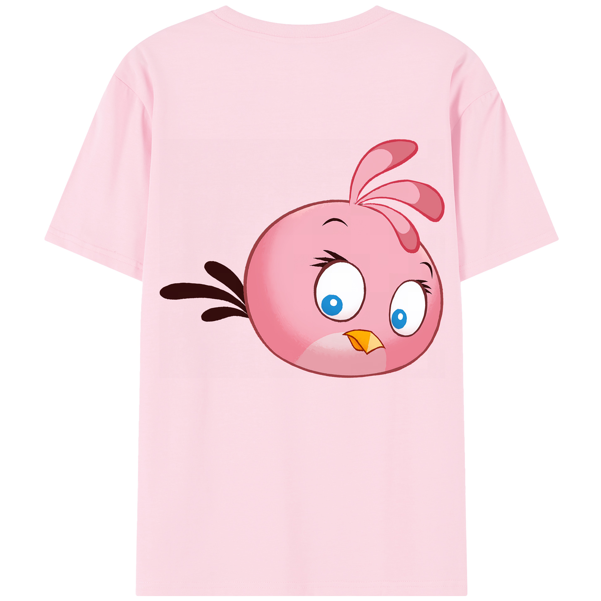 （画像用） Angry Birds アングリーバード 綿100％半袖Tシャツ（背面プリント）