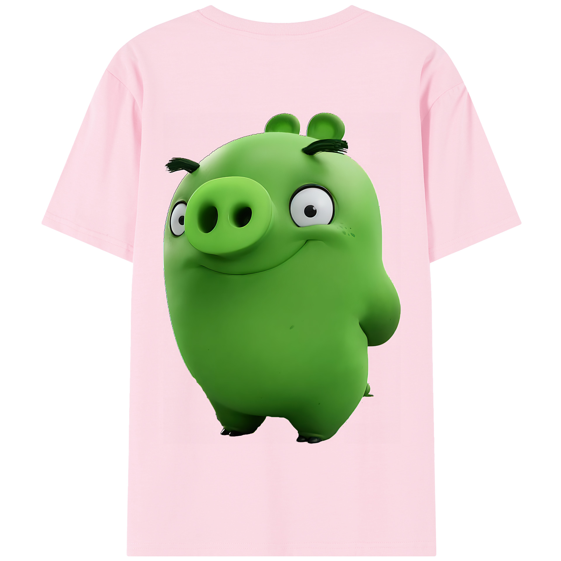 （画像用） Angry Birds アングリーバード 綿100％半袖Tシャツ（背面プリント）