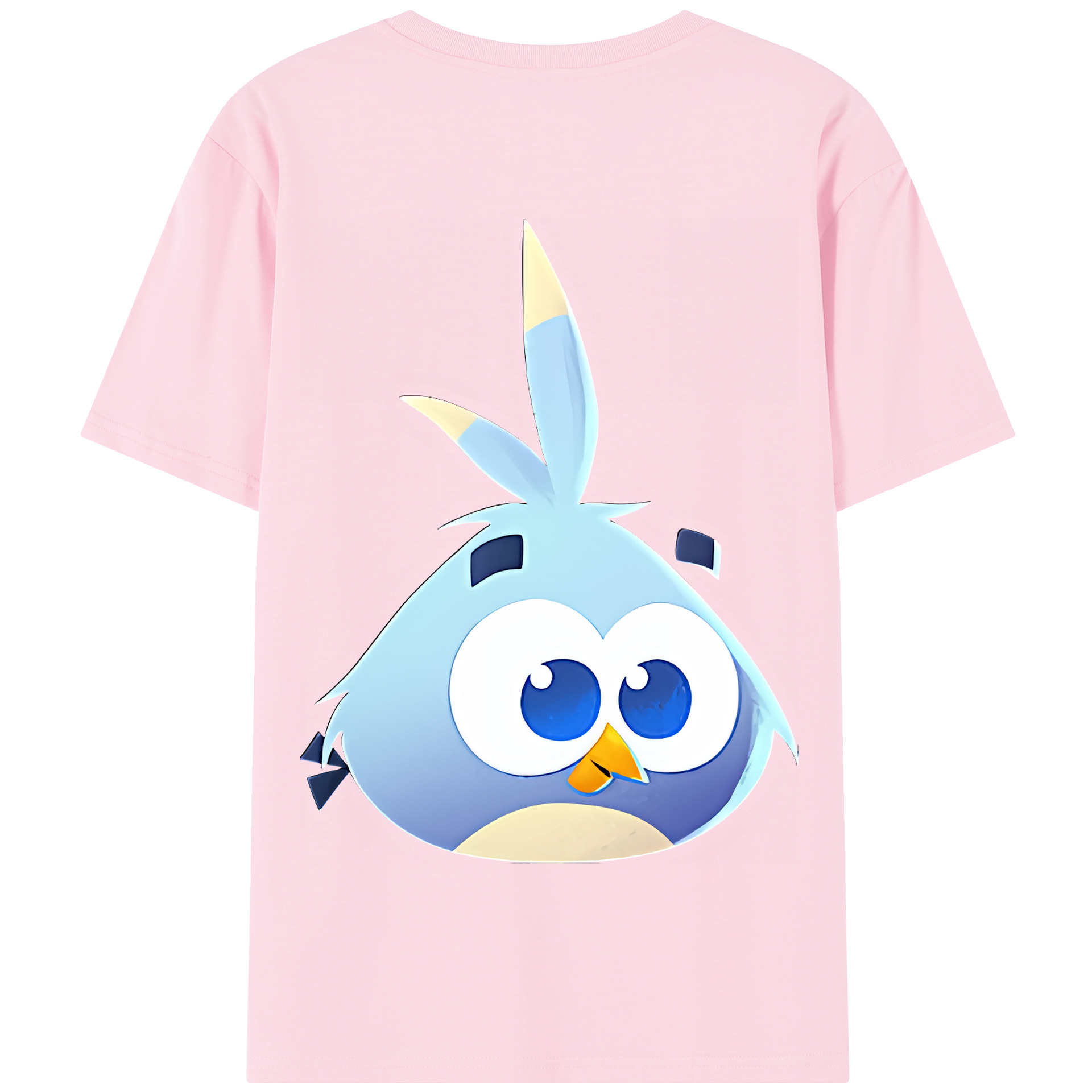 （画像用） Angry Birds アングリーバード 綿100％半袖Tシャツ（背面プリント）