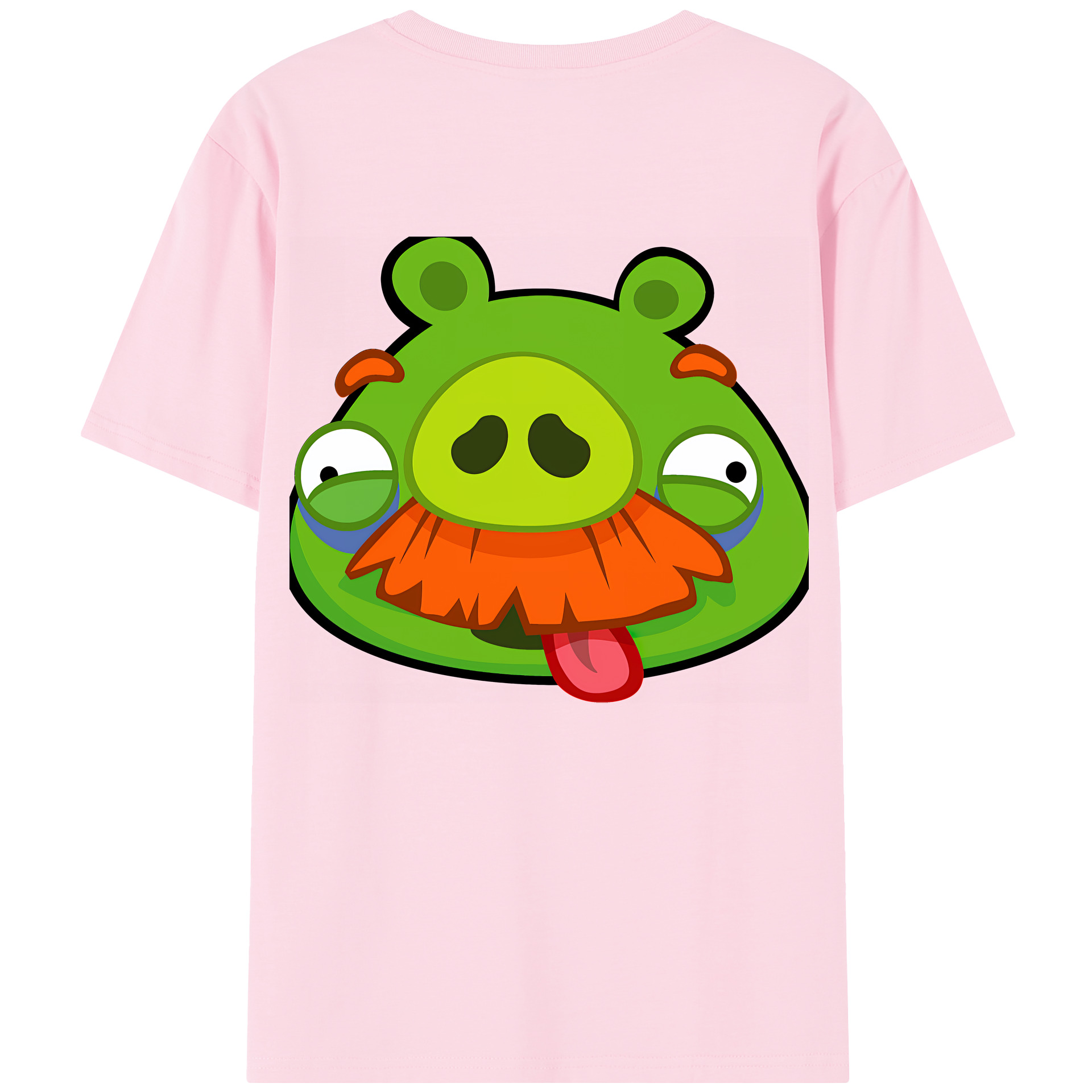 （画像用） Angry Birds アングリーバード 綿100％半袖Tシャツ（背面プリント）