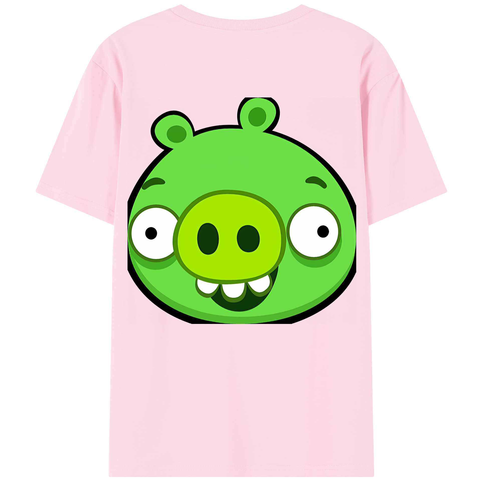 （画像用） Angry Birds アングリーバード 綿100％半袖Tシャツ（背面プリント）