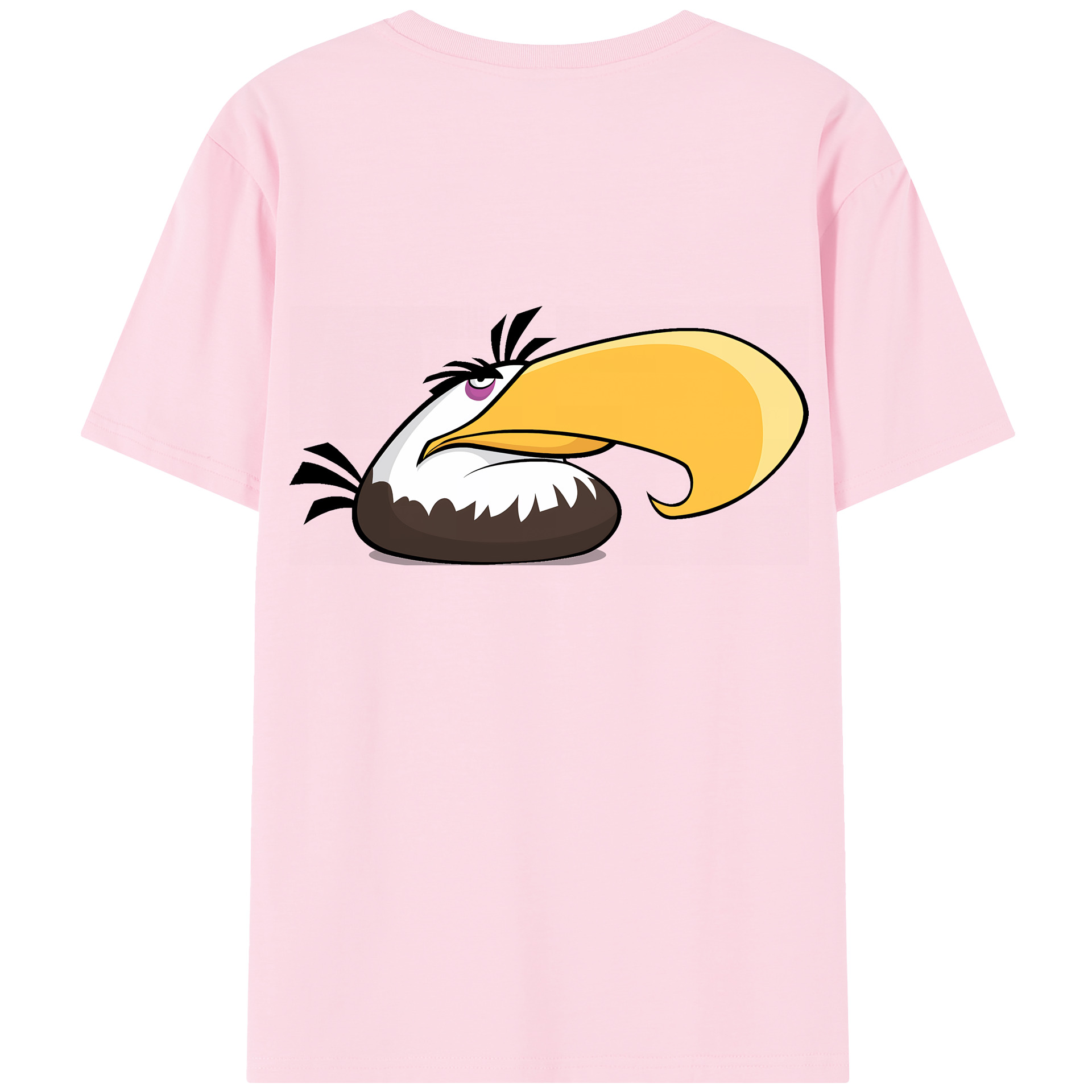（画像用） Angry Birds アングリーバード 綿100％半袖Tシャツ（背面プリント）